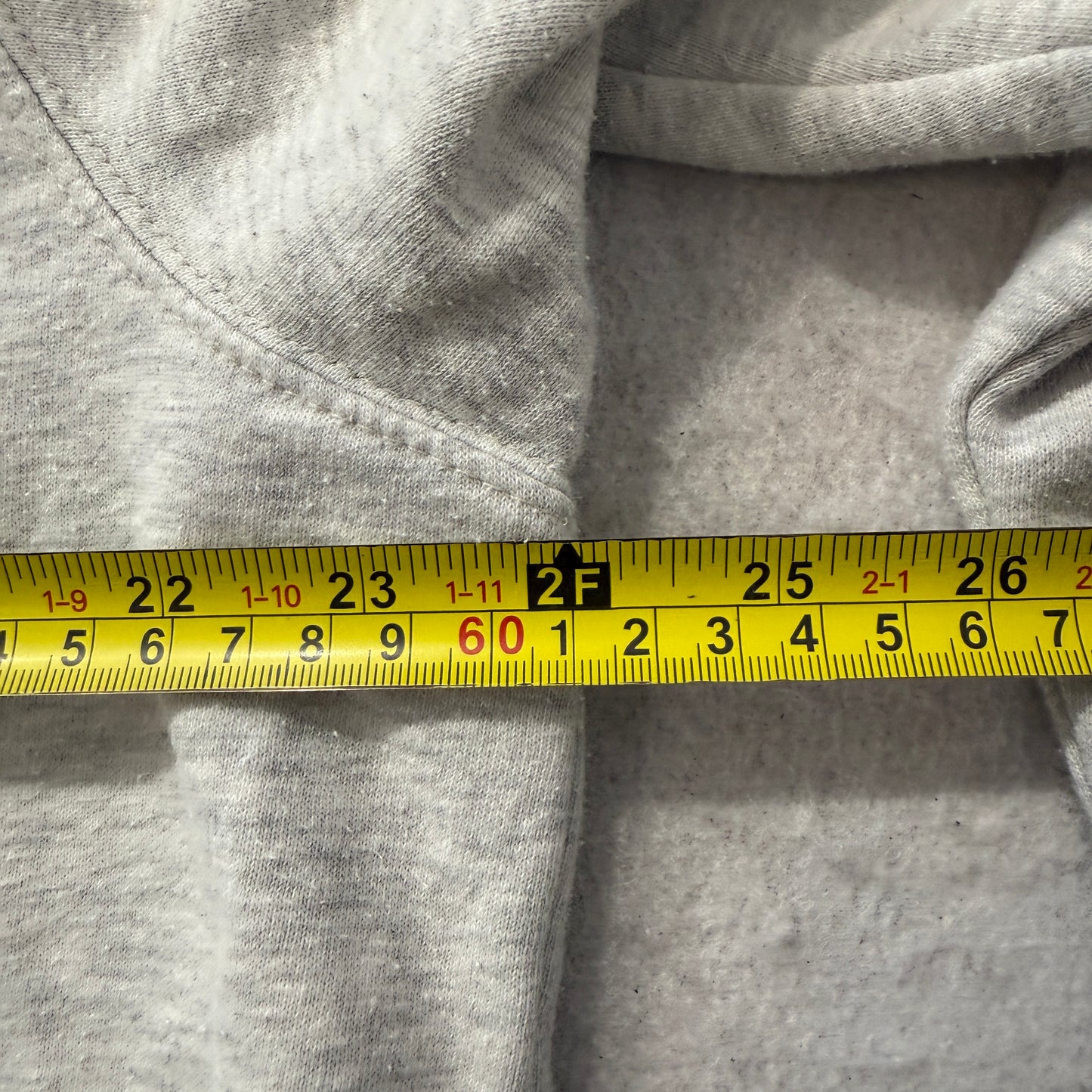 The North Face Men's Heather Gray Fleece Pullover Hoodie Drawstring Logo Size L