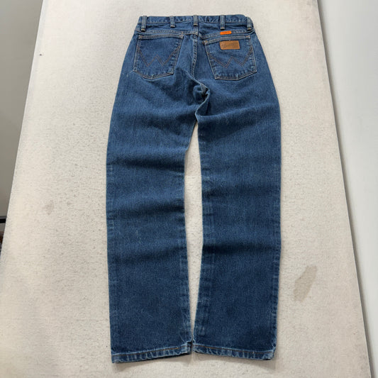 Wrangler FR Flame Resistant Men's Blue Straight Denim Jeans Cowboy Cut Size W29