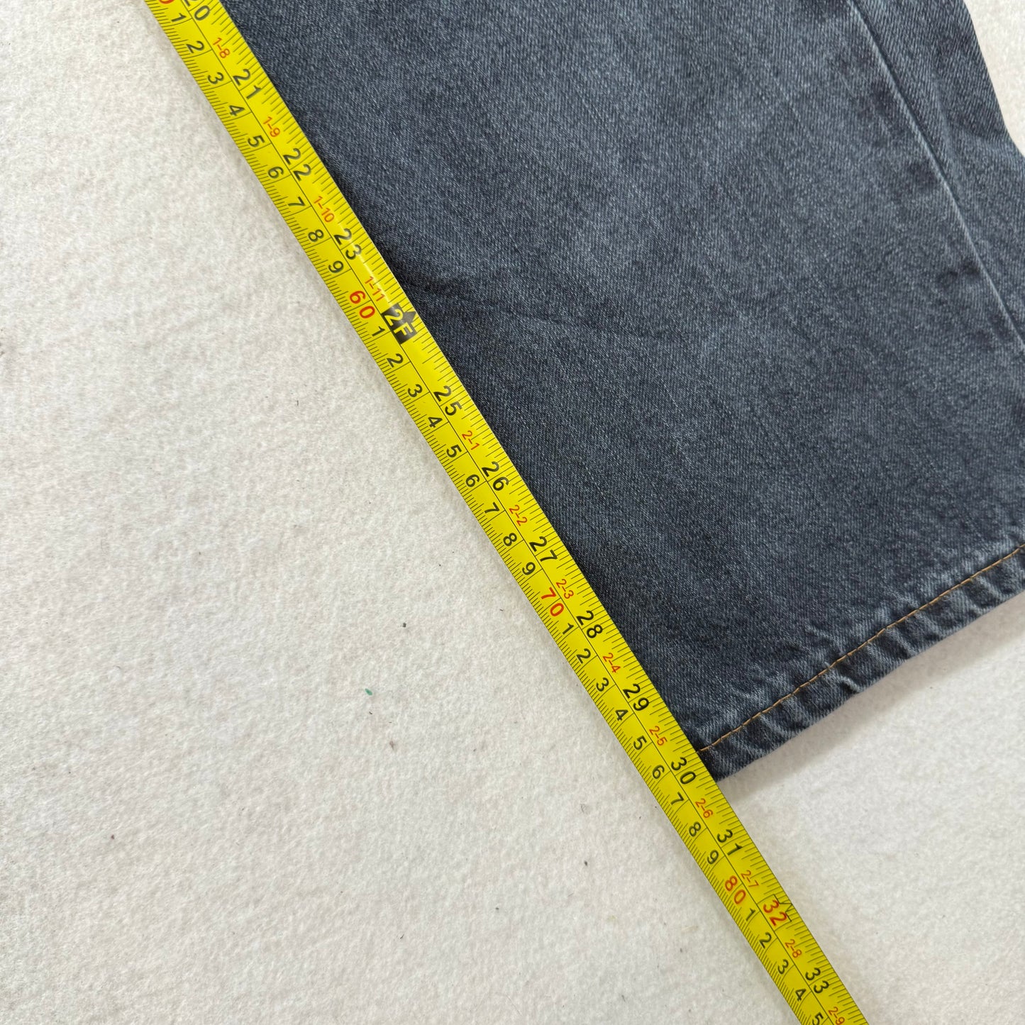 Aeropostale Men's Dark Blue Denim Slim Straight Leg Jeans Button-Fly Waist 32