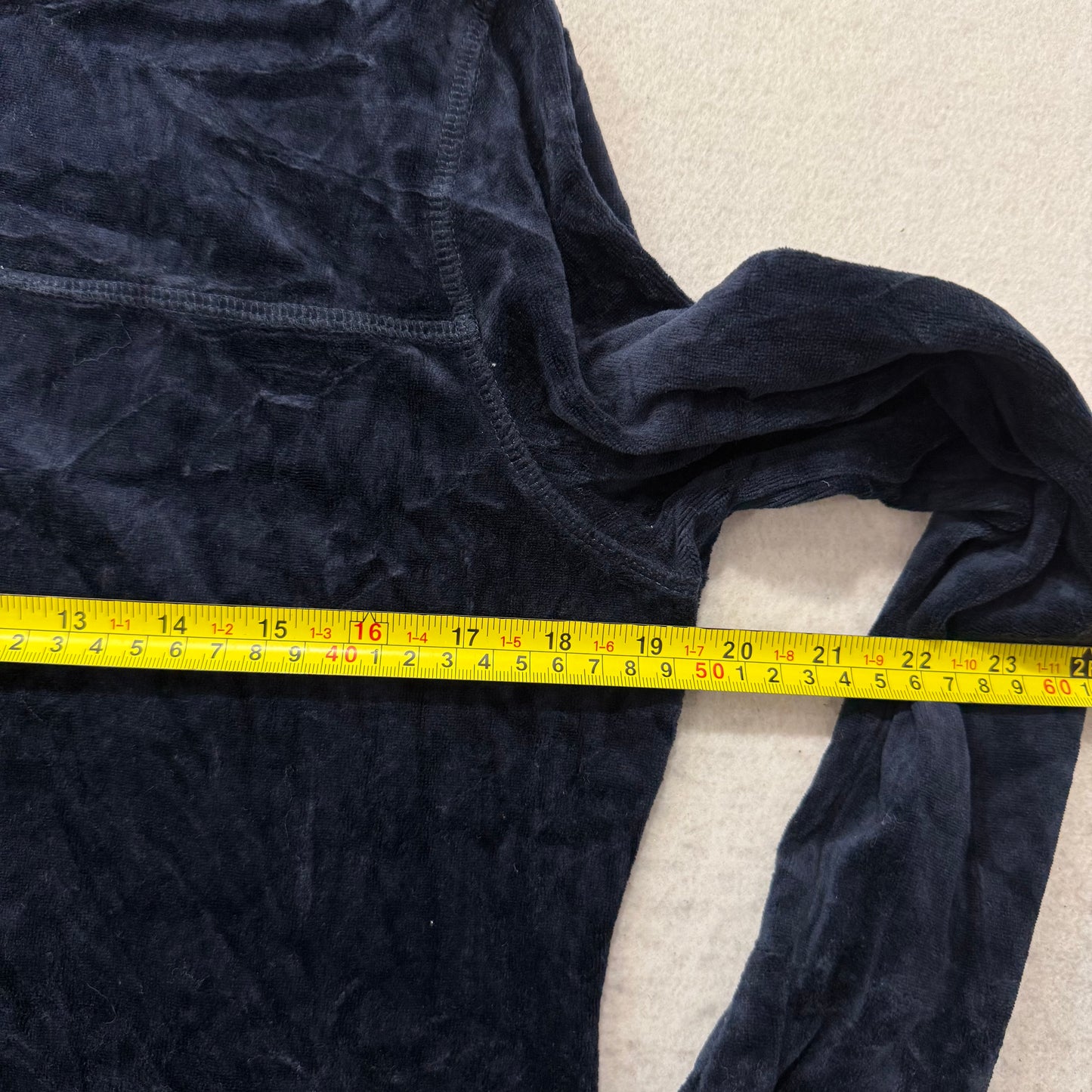 Vintage Juicy Couture Women's Navy Blue Velour Full Zip Track Jacket Y2k Size L