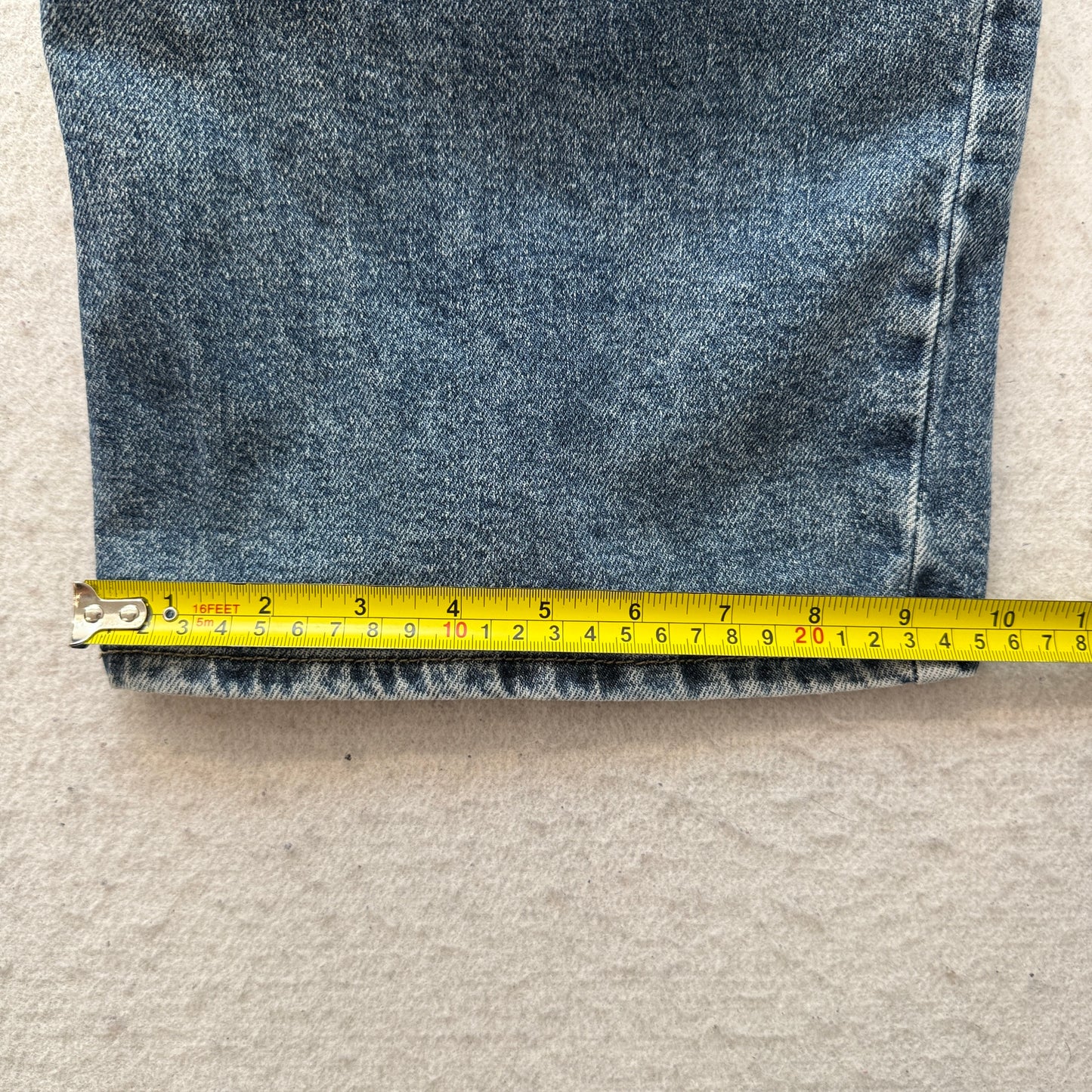 SO Goods For Life Women's Blue Wide Leg Distressed Denim Jeans Casual Size 7/2W