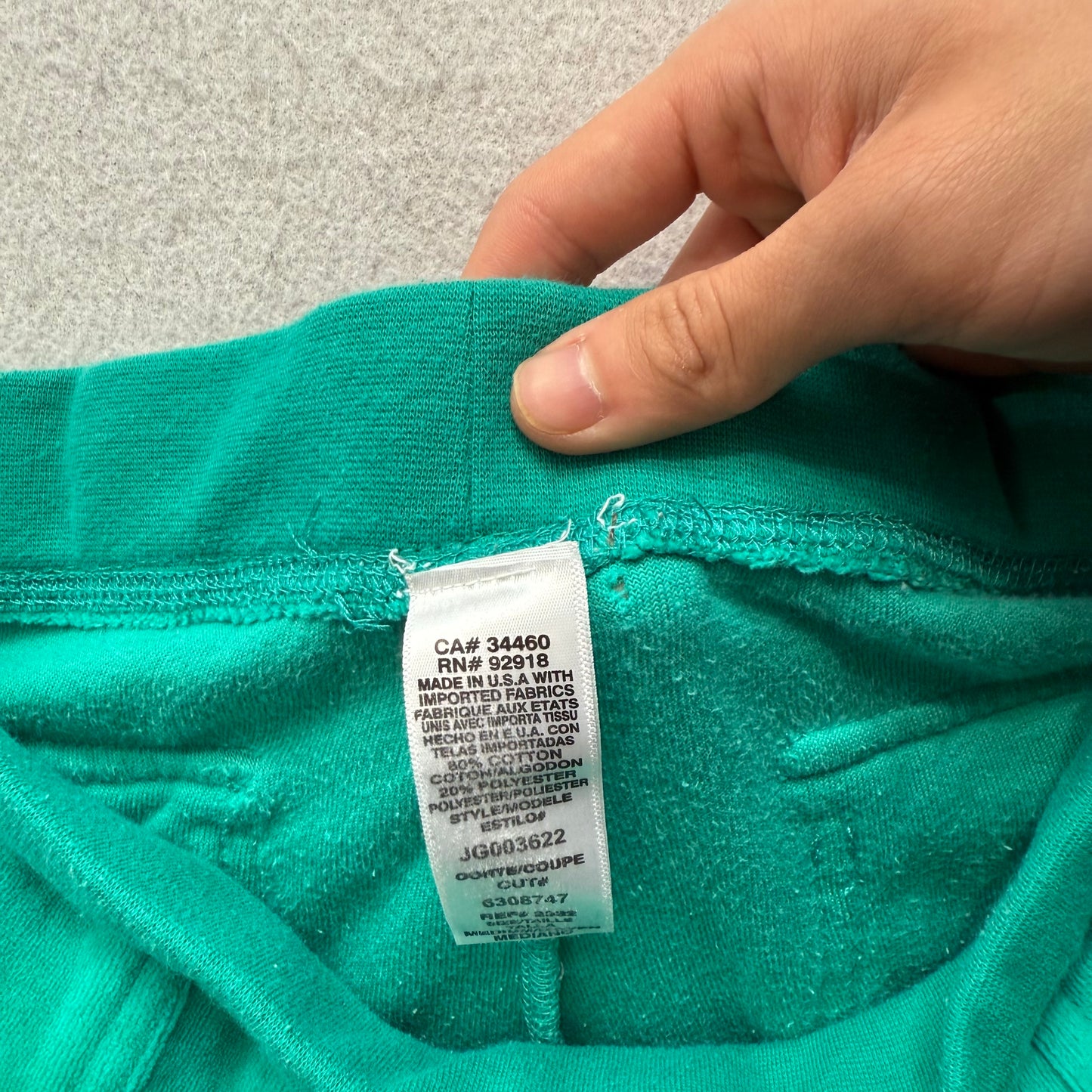 Vintage Juicy Couture Womens Turquoise Terrycloth Flare Track Pant Pocket Size M