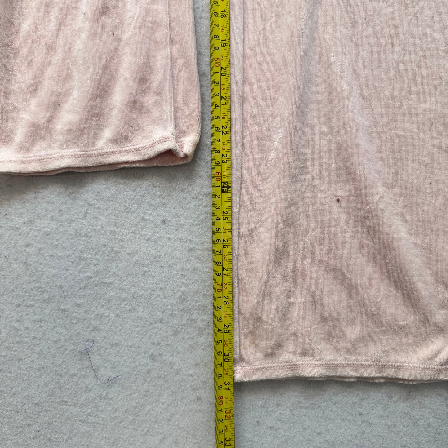 Juicy Couture Womens Dusty Rose Tracksuit Set Zip Up Hoodie & Flared Pant Size S