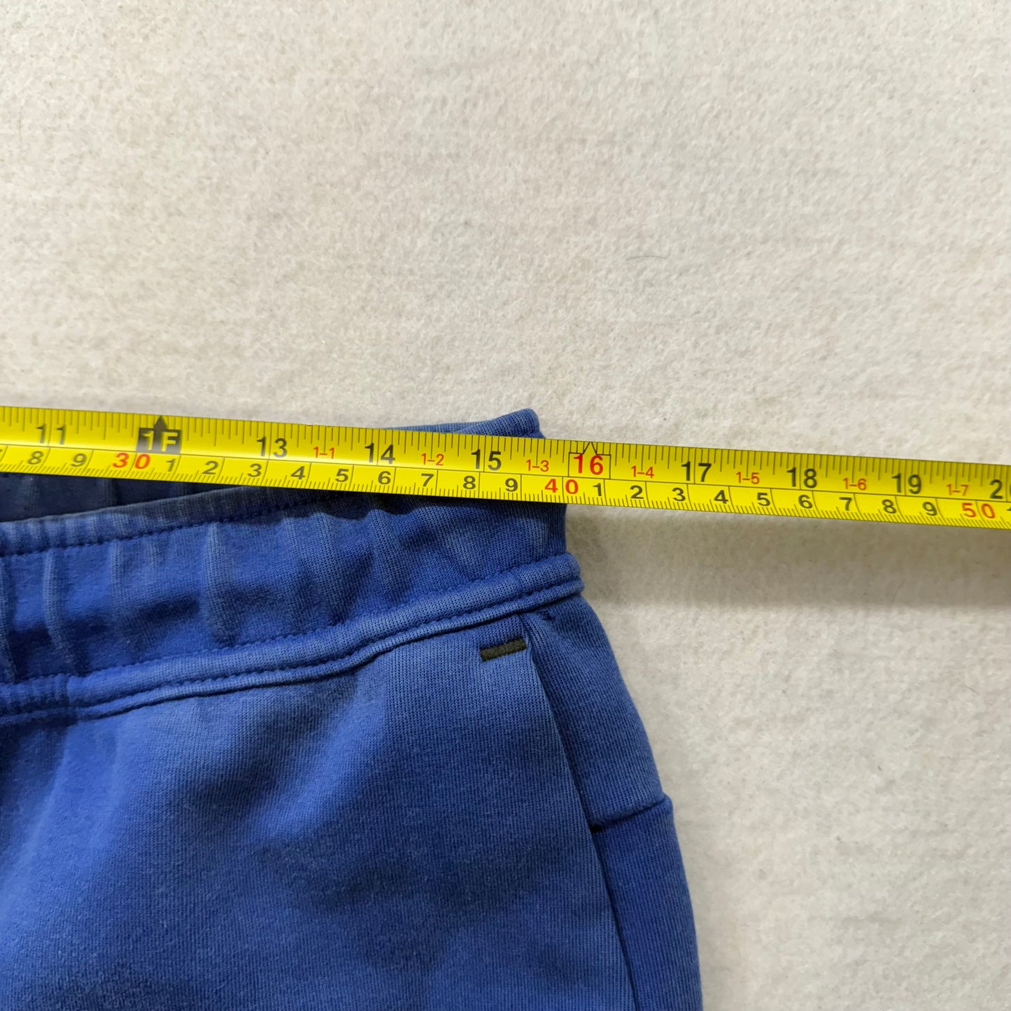 Nike Mens Cobalt Blue Tech Fleece Shorts Drawstring Sportswear Zip Pocket Size M