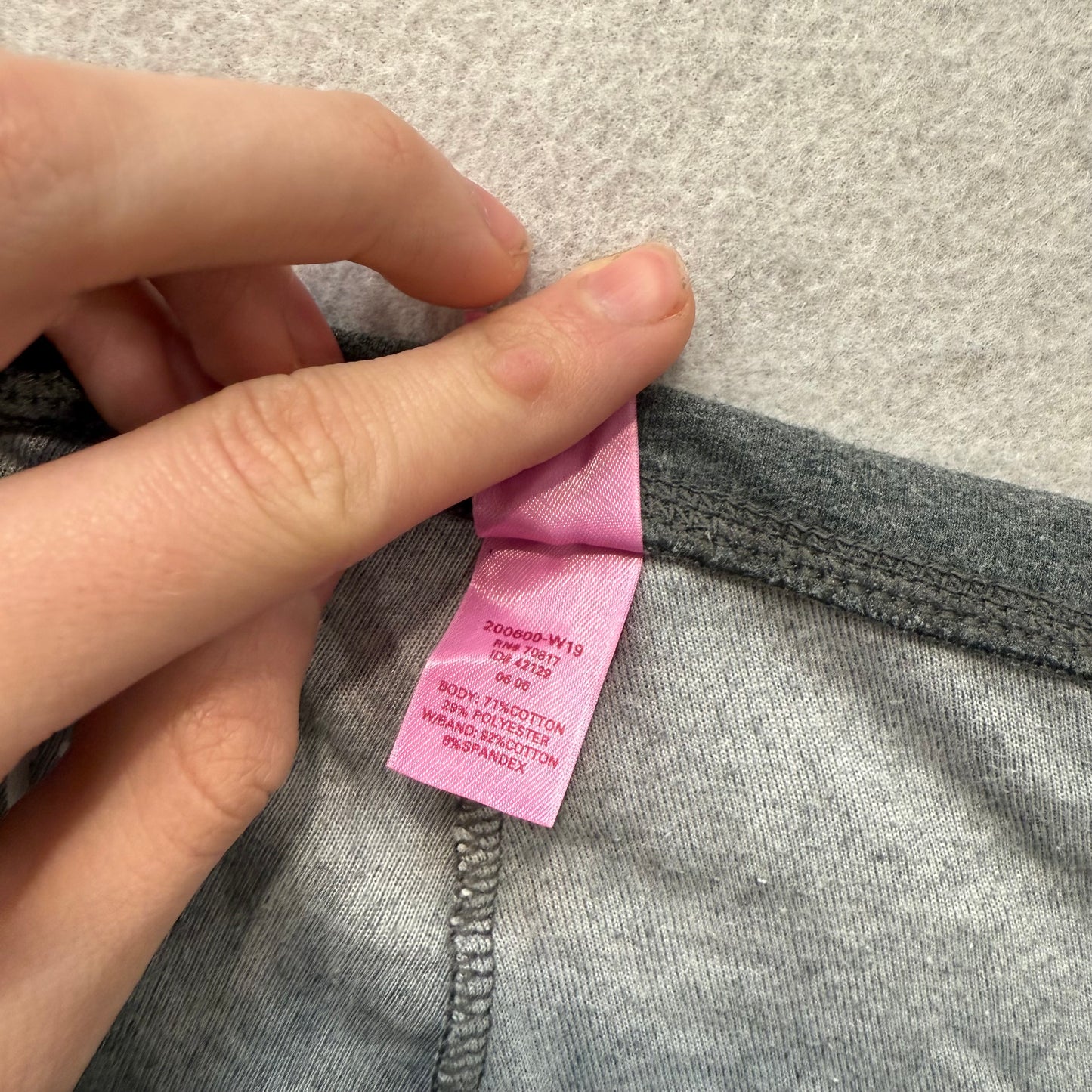 PINK Victoria's Secret Women's Heather Gray Velour Flared Track Pant Y2K Size S