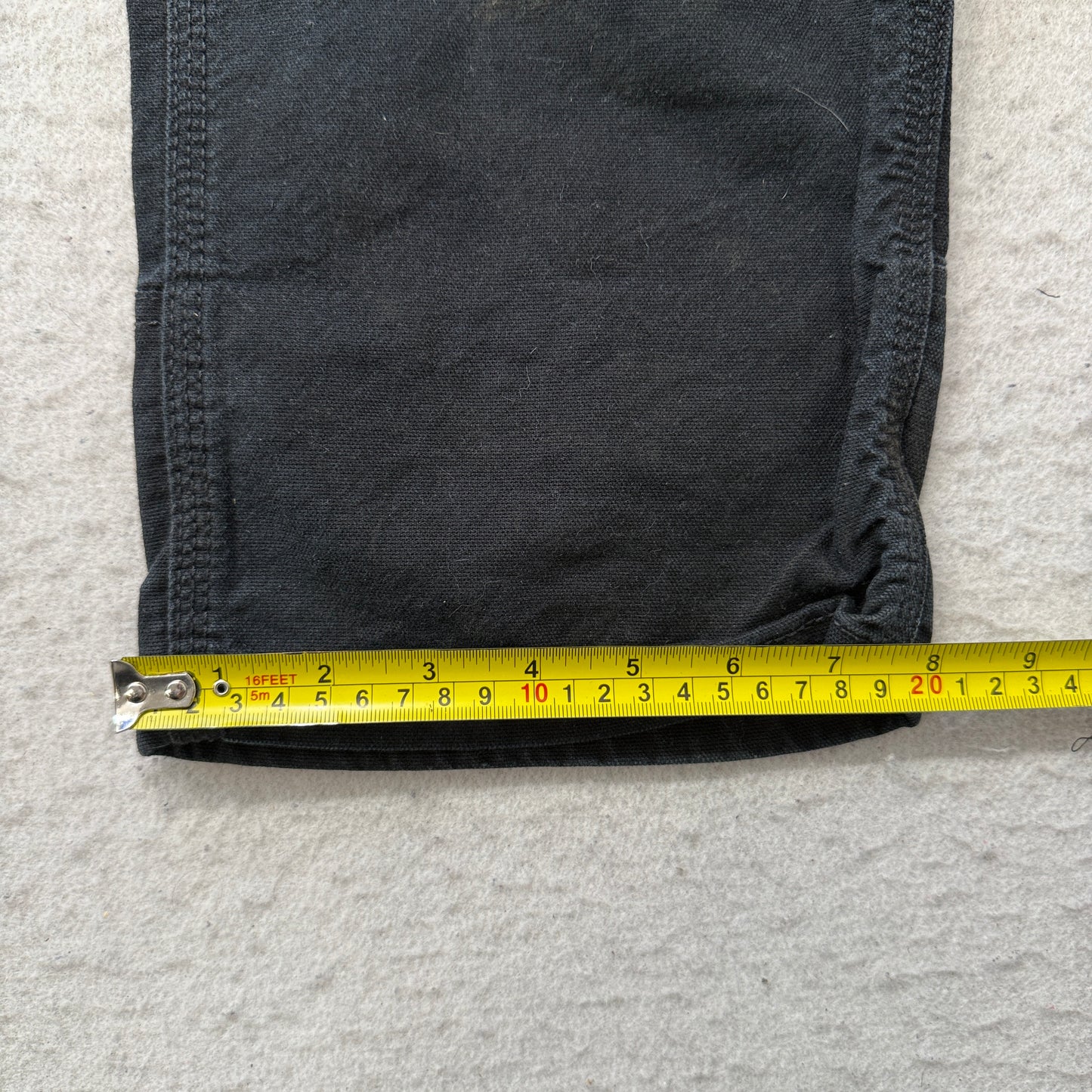 Dickies Flex Mens Black Canvas Carpenter Work Pants Double-Front Pockets Size 33