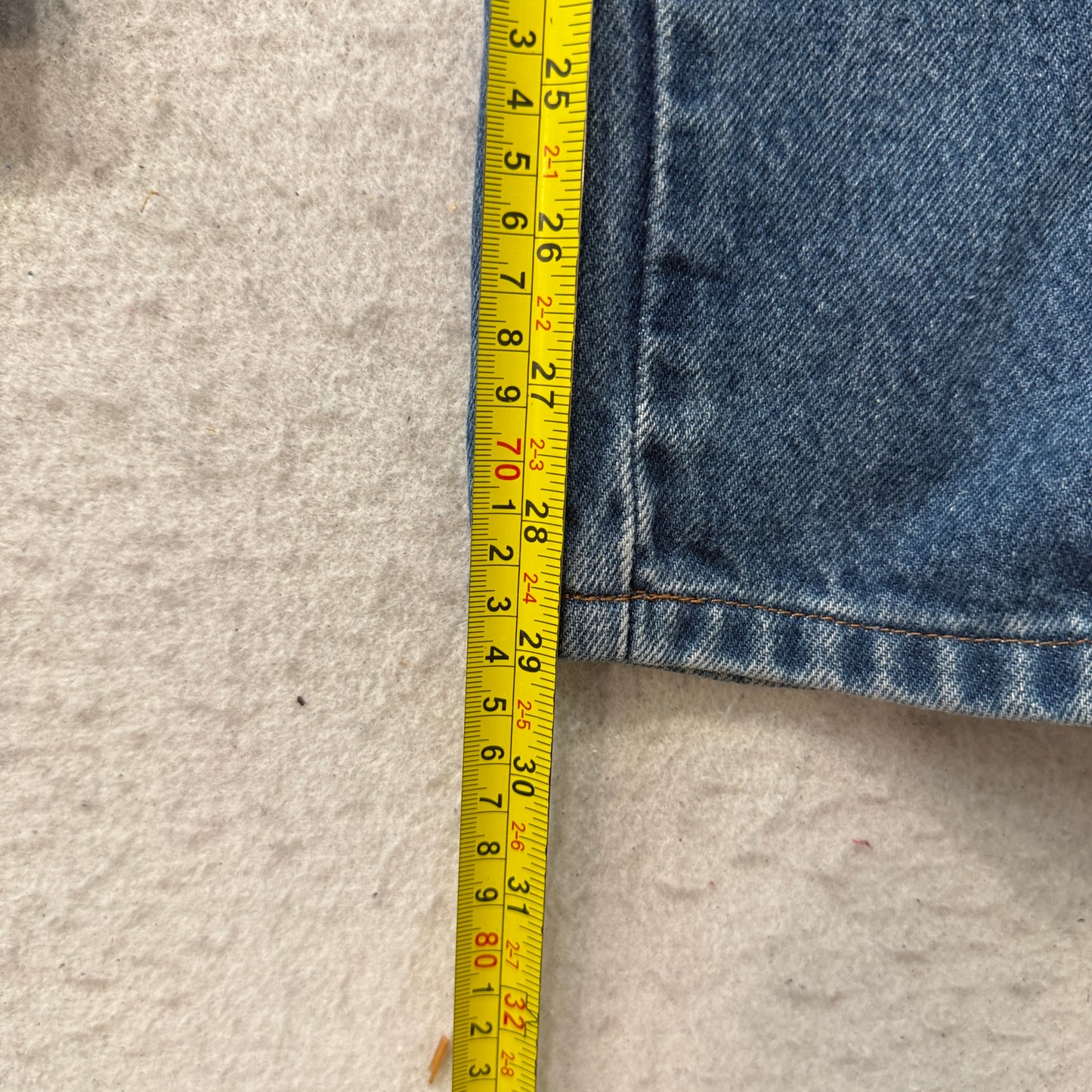 Rustler Men's Blue Denim Jeans Relaxed Fit Pockets Zip-Fly Classic Size W32