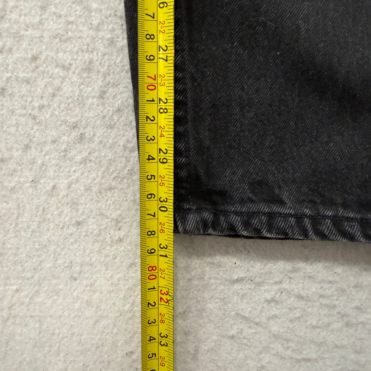 Vintage Levi's 550 Men's Black Tapered Leg Denim Jeans Relaxed Fit Size W38xL32