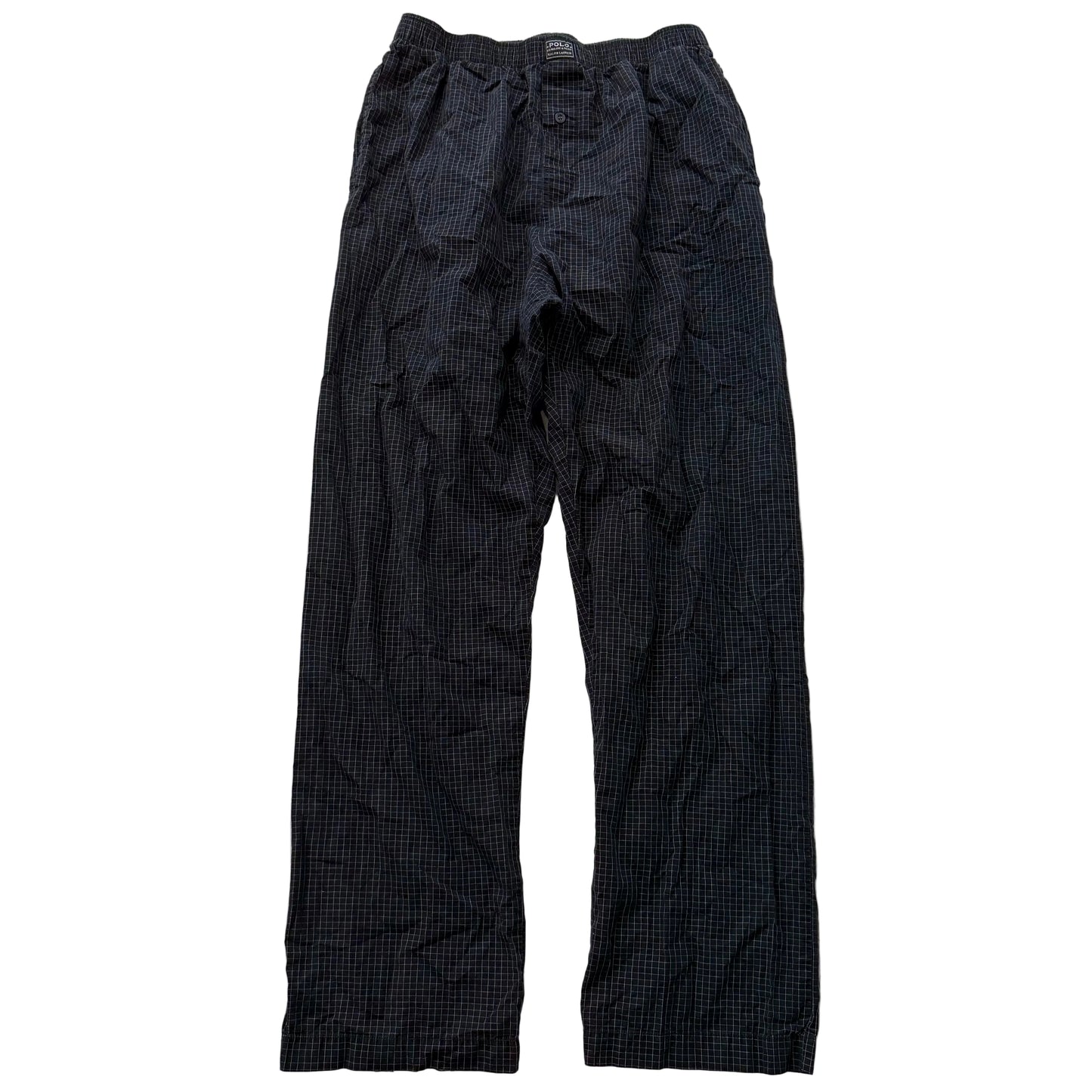 Polo Ralph Lauren Men's Black Plaid Soho Check Pajama Pants Sleepwear Size M