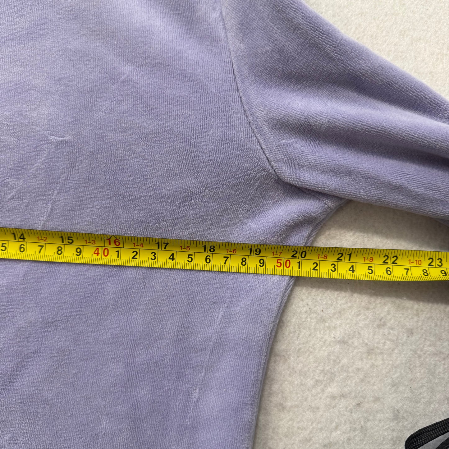 Vintage Juicy Couture Women's Lavender Velour Full Zip Hoodie Loungewear Size L