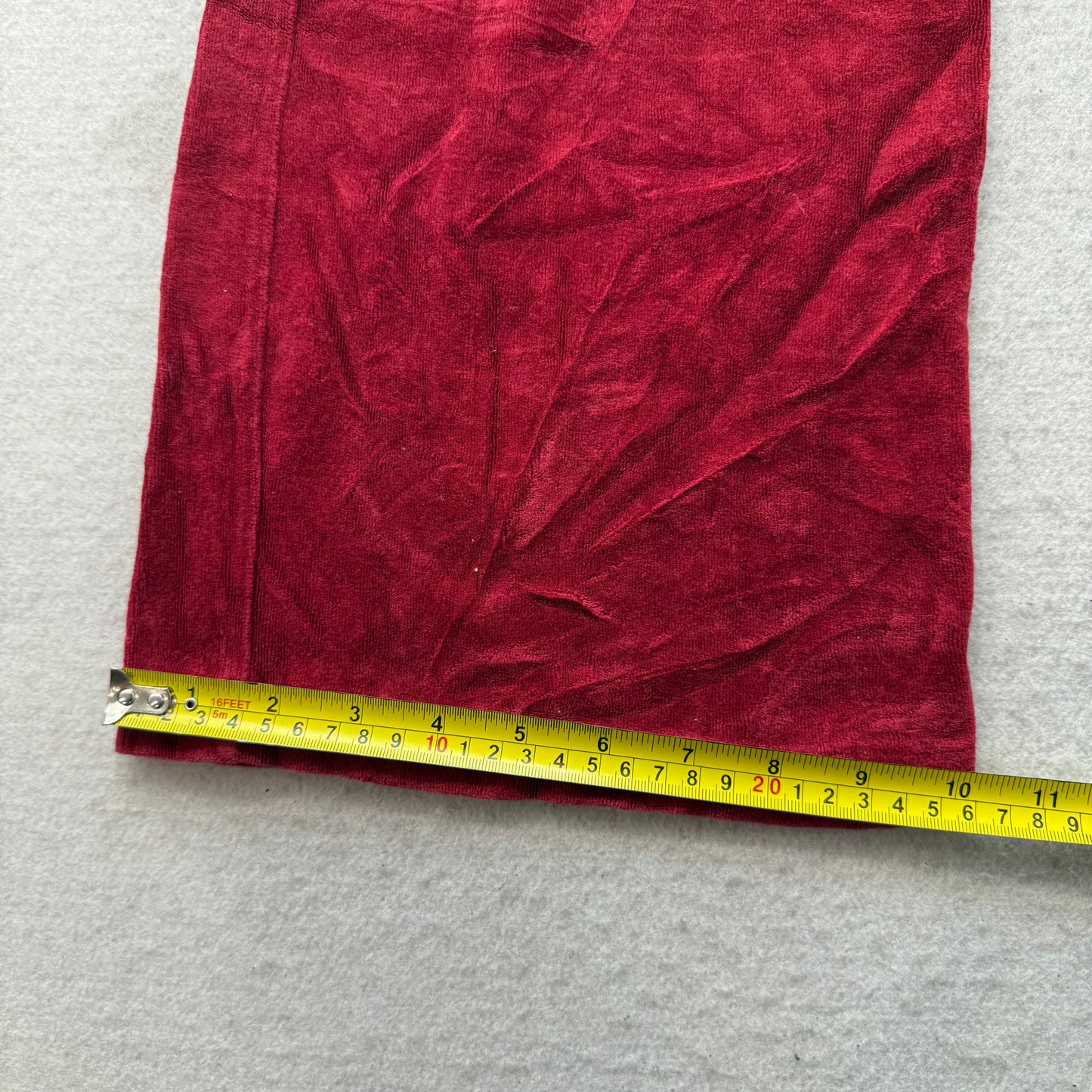 Juicy Couture Women Wine Red Velour Tracksuit Set Hoodie & Pant Pockets Size S/M