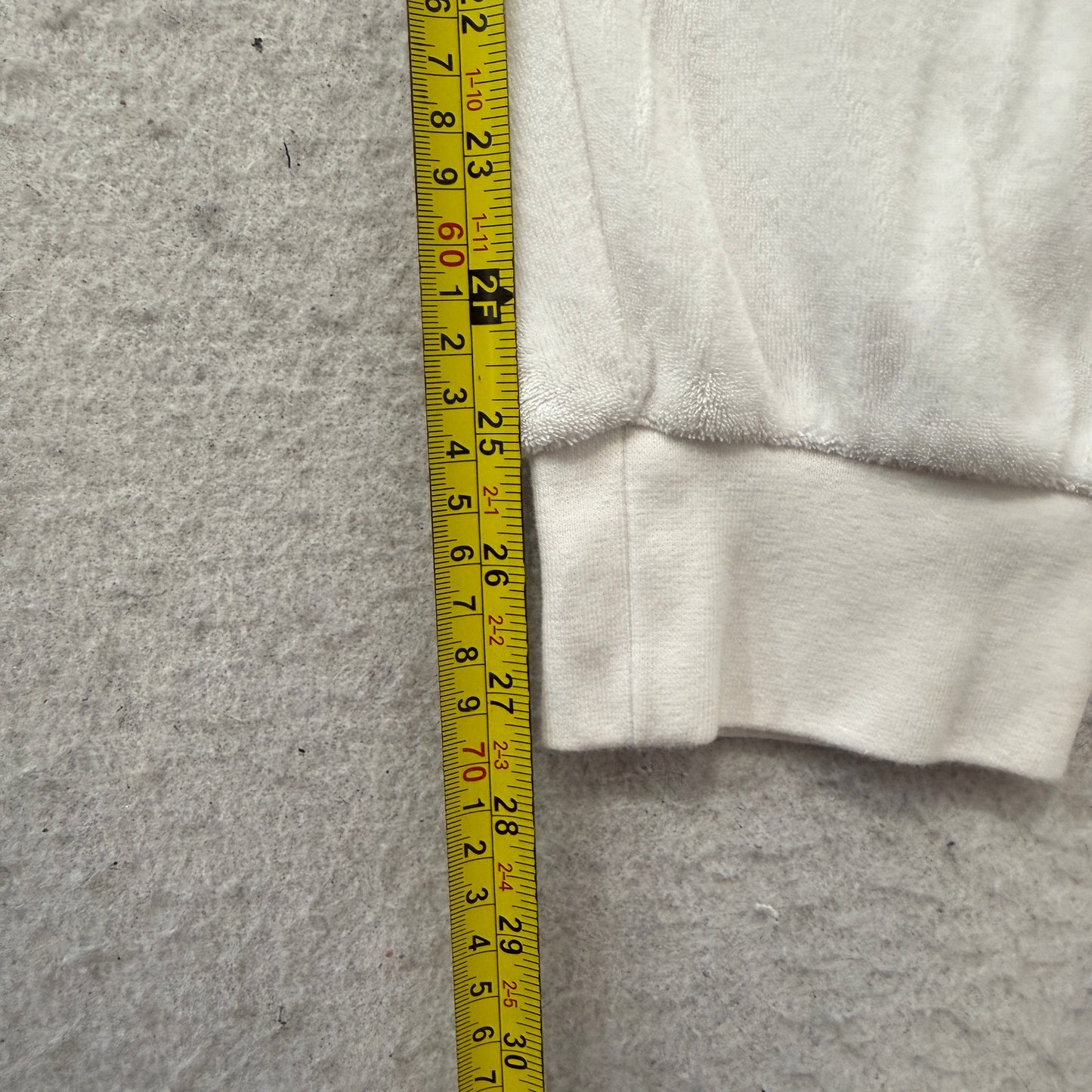 Juicy Couture Black Label Women's White Velour Jogger Sweatpants Classic Size L