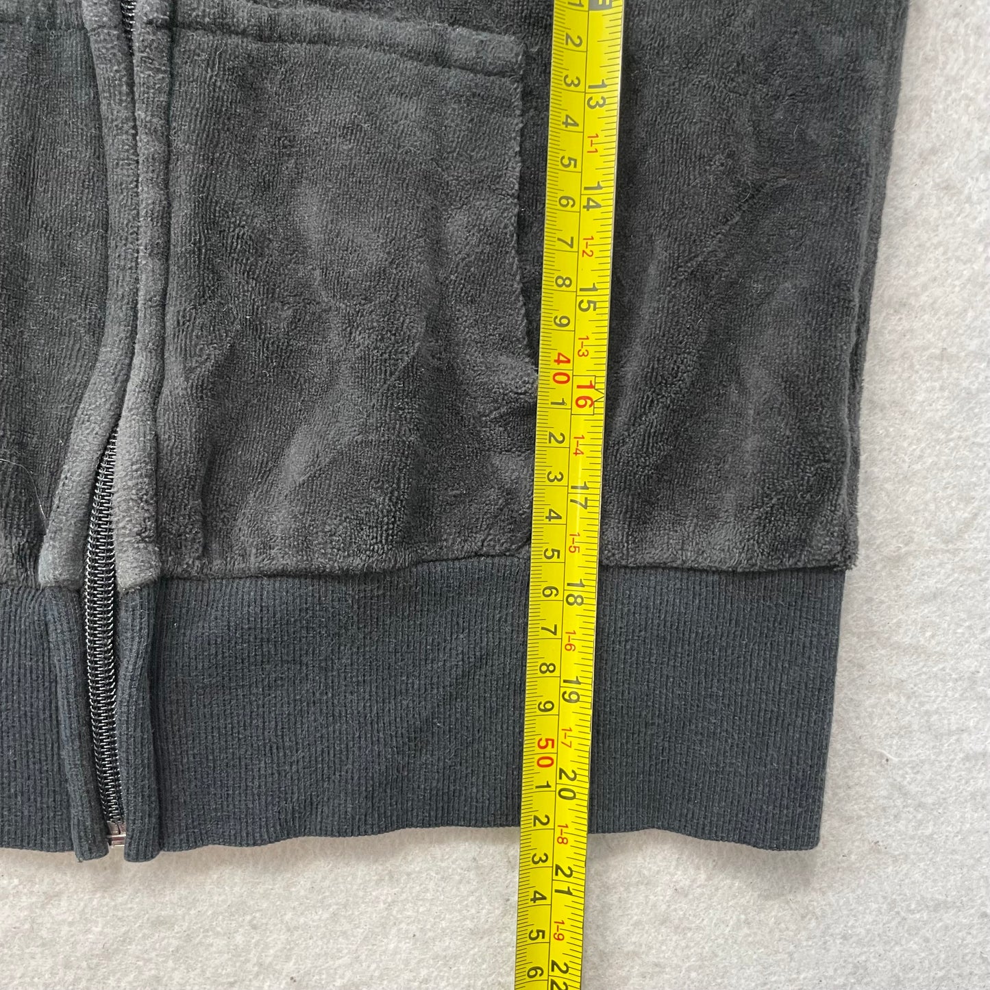 Vintage Juicy Couture Women's Black Velour Tracksuit Set Hoodie & Pant Size S