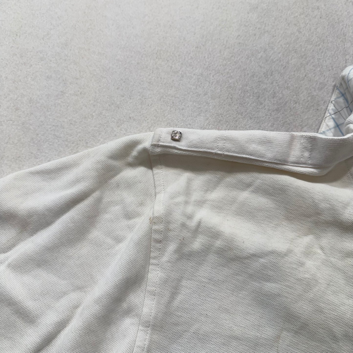 Coogi Mens White Cotton Polo Shirt Short Sleeves Streetwear Hip Hop Logo Size XL