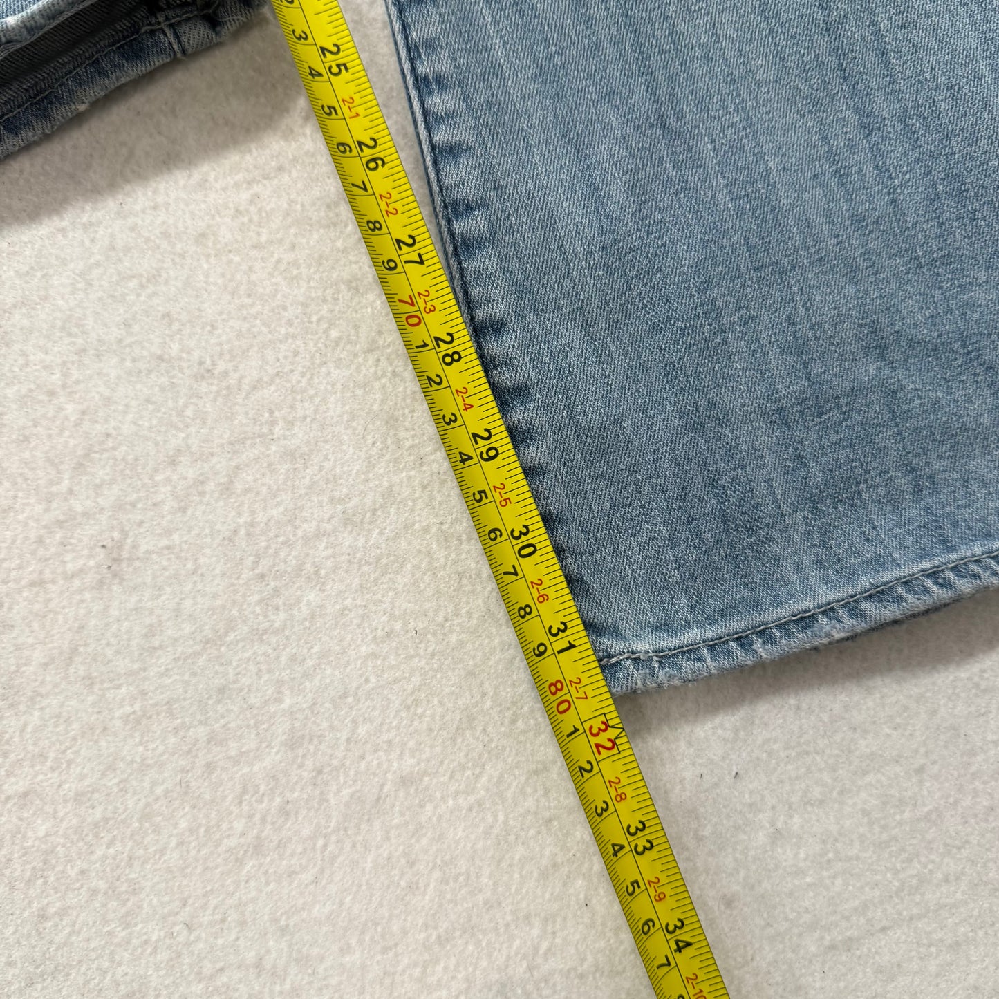 Rock & Republic Women's Blue Denim Bootcut Jeans Rhinestone Logo Pockets Size 10