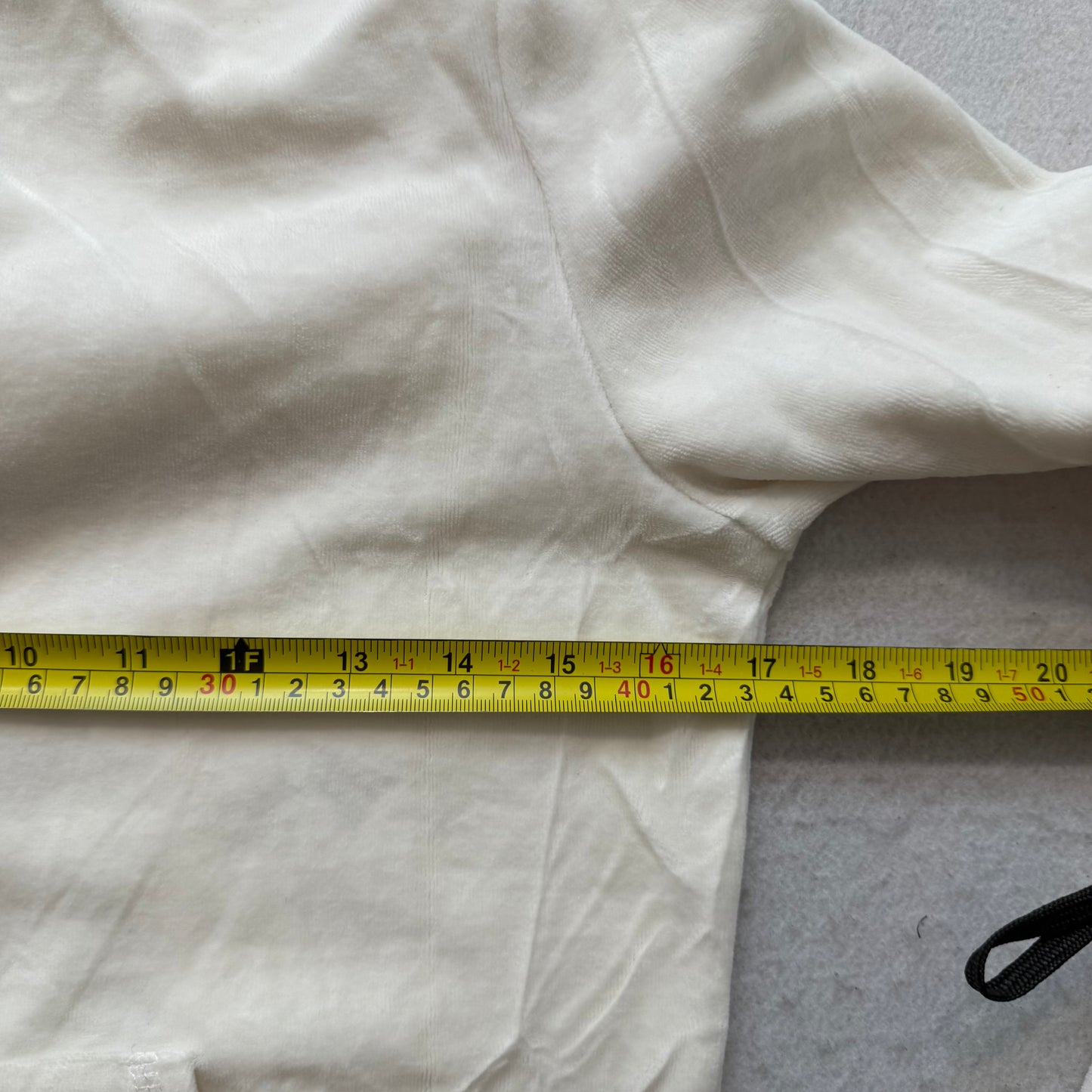 Juicy Couture Icons Keep It Juicy Women's White Velour Track Jacket Logo Size M