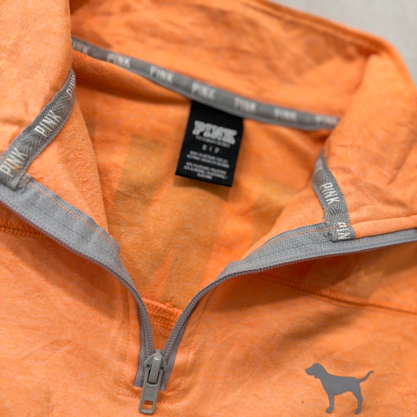 Victoria’s Secret Pink Orange Jacket with Back Logo Size S