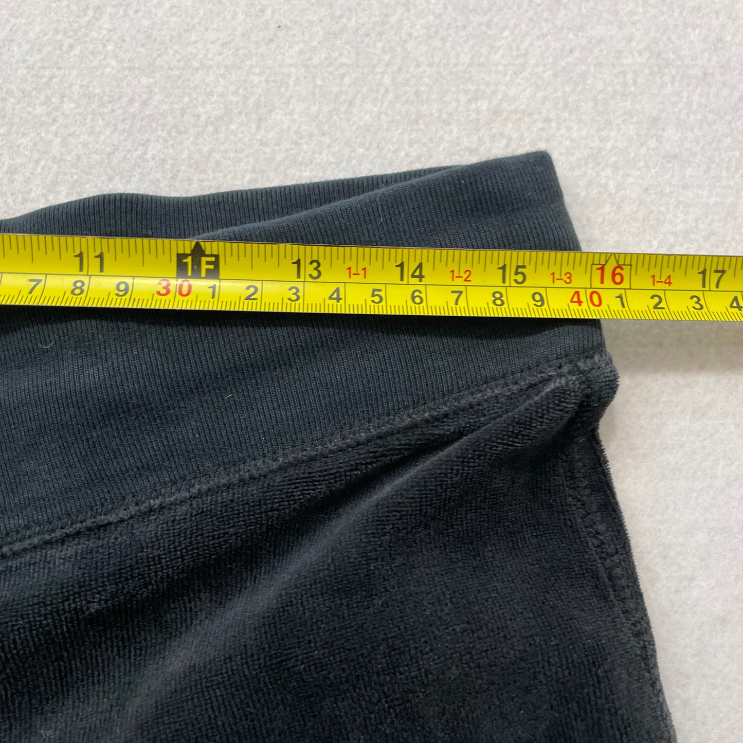 Vintage Juicy Couture Women's Charcoal Velour Flare Track Pant Drawstring Size S
