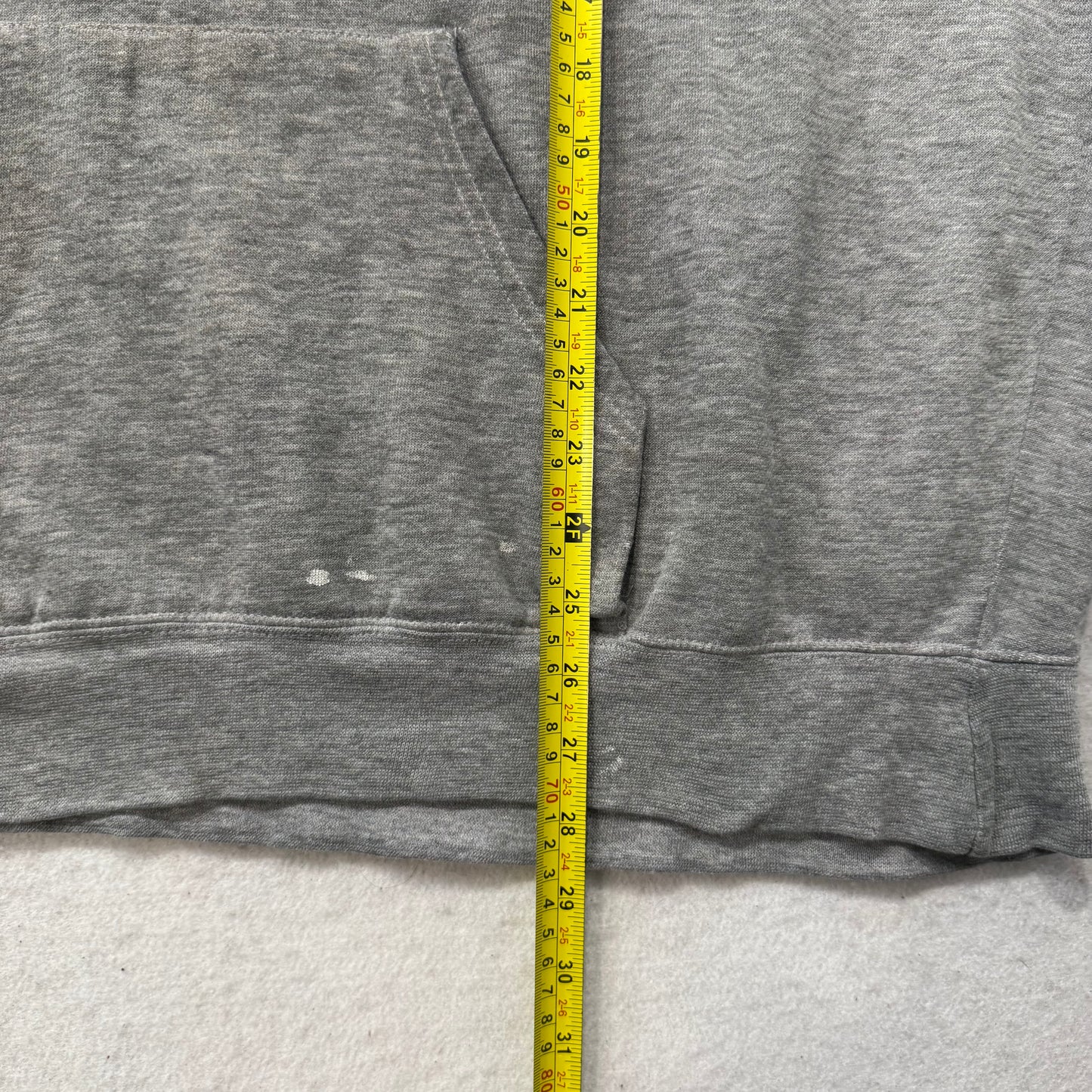 Jansport Mens Heather Gray Cotton Blend Pullover Hoodie Kangaroo Pocket Size 2XL