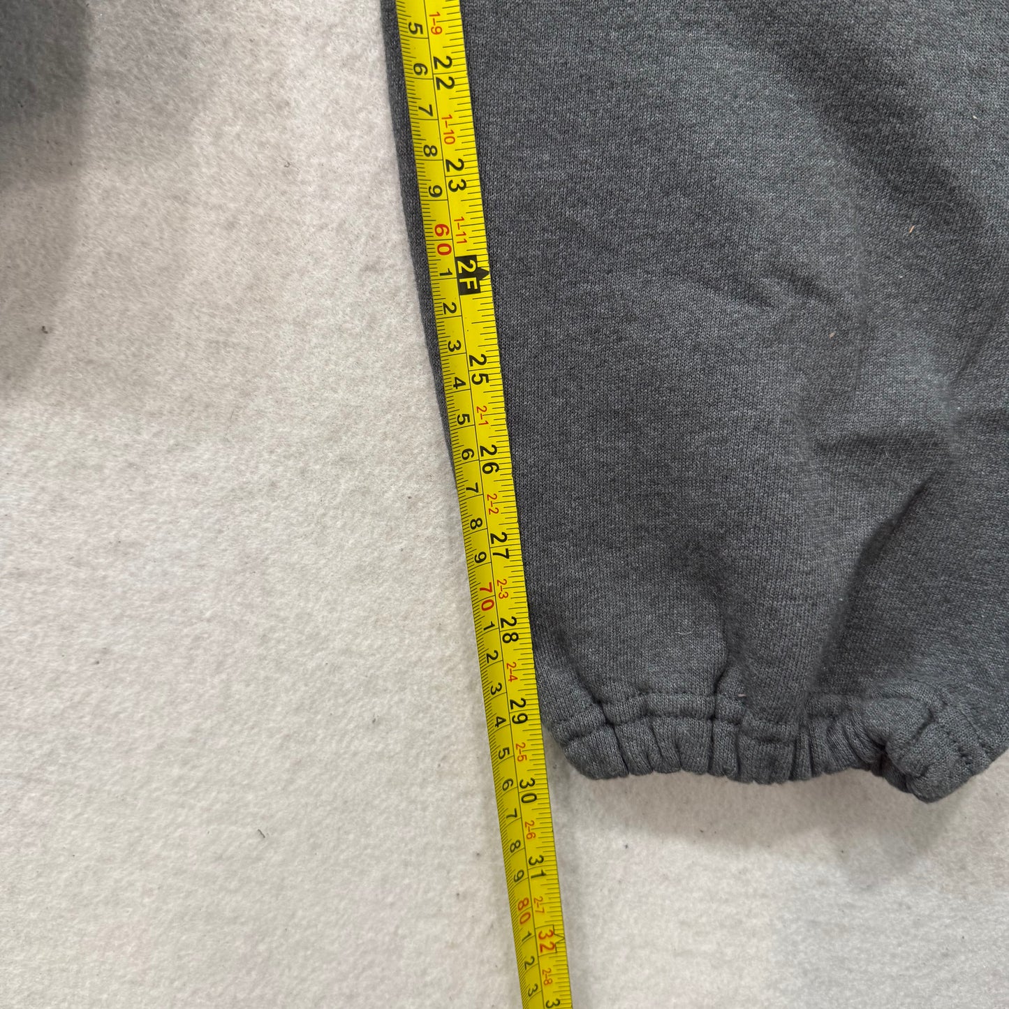 Russell Athletic Unisex Gray Fleece Elastic Waist Joggers Pant Loungewear Size M