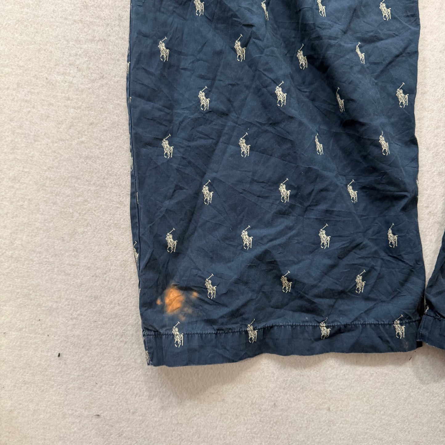Polo Ralph Lauren Men's Navy Allover Pony Print Pajama Pants Sleepwear Size 3XL
