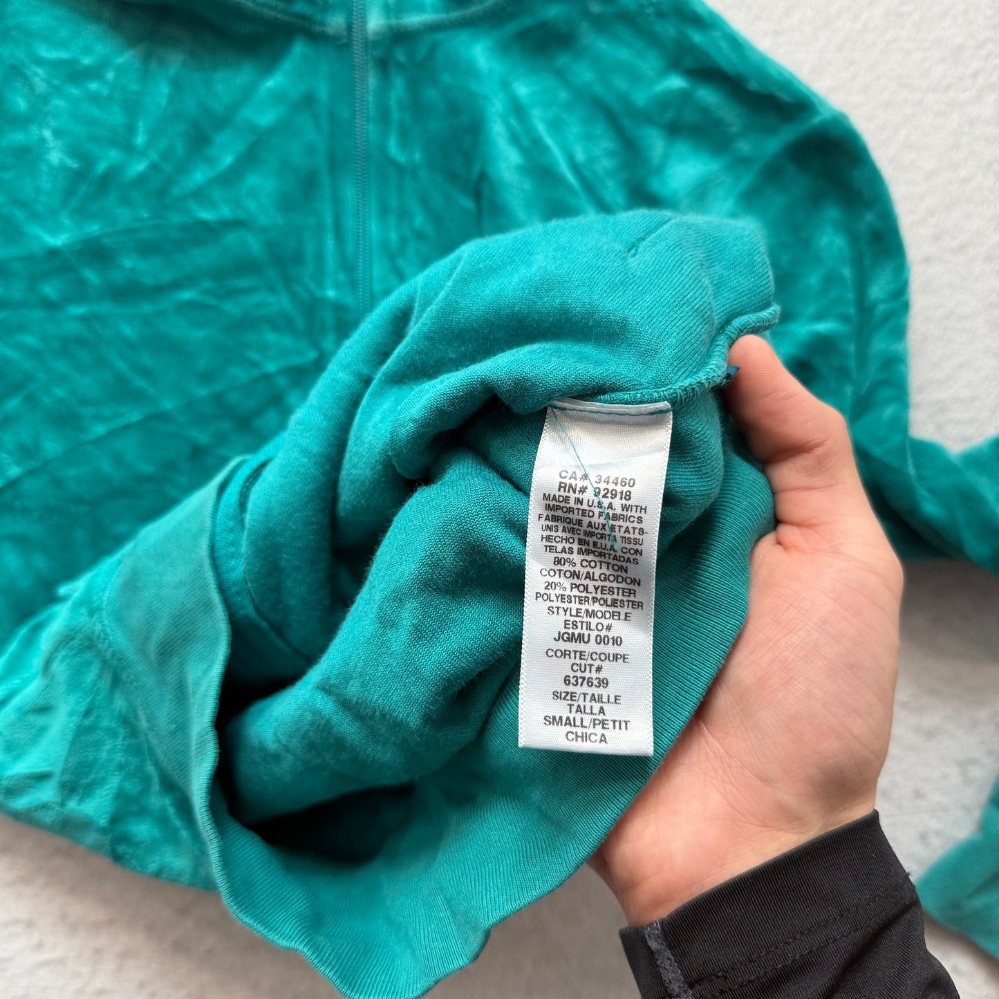Vintage Juicy Couture Scottie Dogs Womens Teal Velour Zip-Up Track Jacket Size S