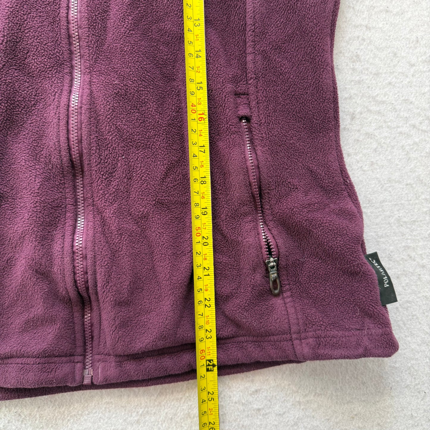 Columbia Titanium Women's Maroon Full-Zip Fleece Jacket Mock Neck Pockets Size M