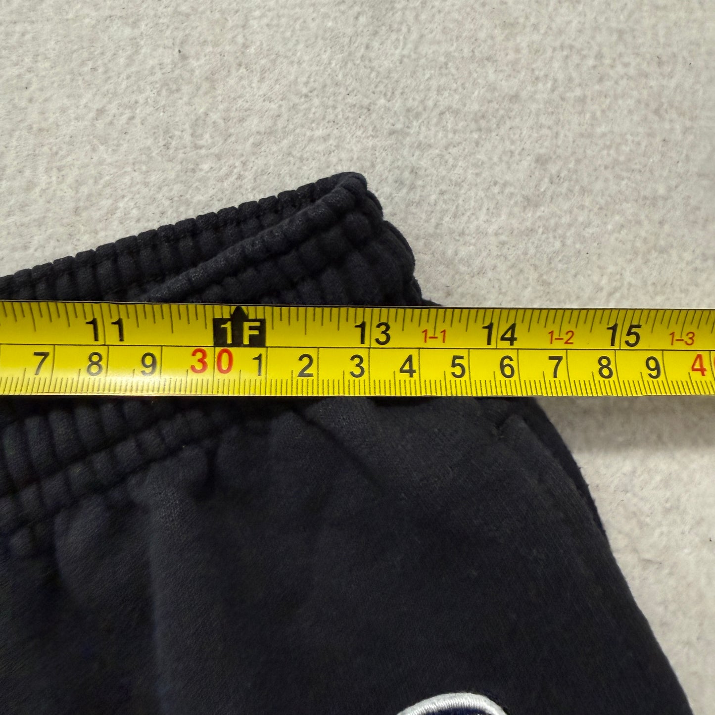 Champion Eco Authentic Womens Black Fleece Wide-Leg Sweatpants Baggy Logo Size L
