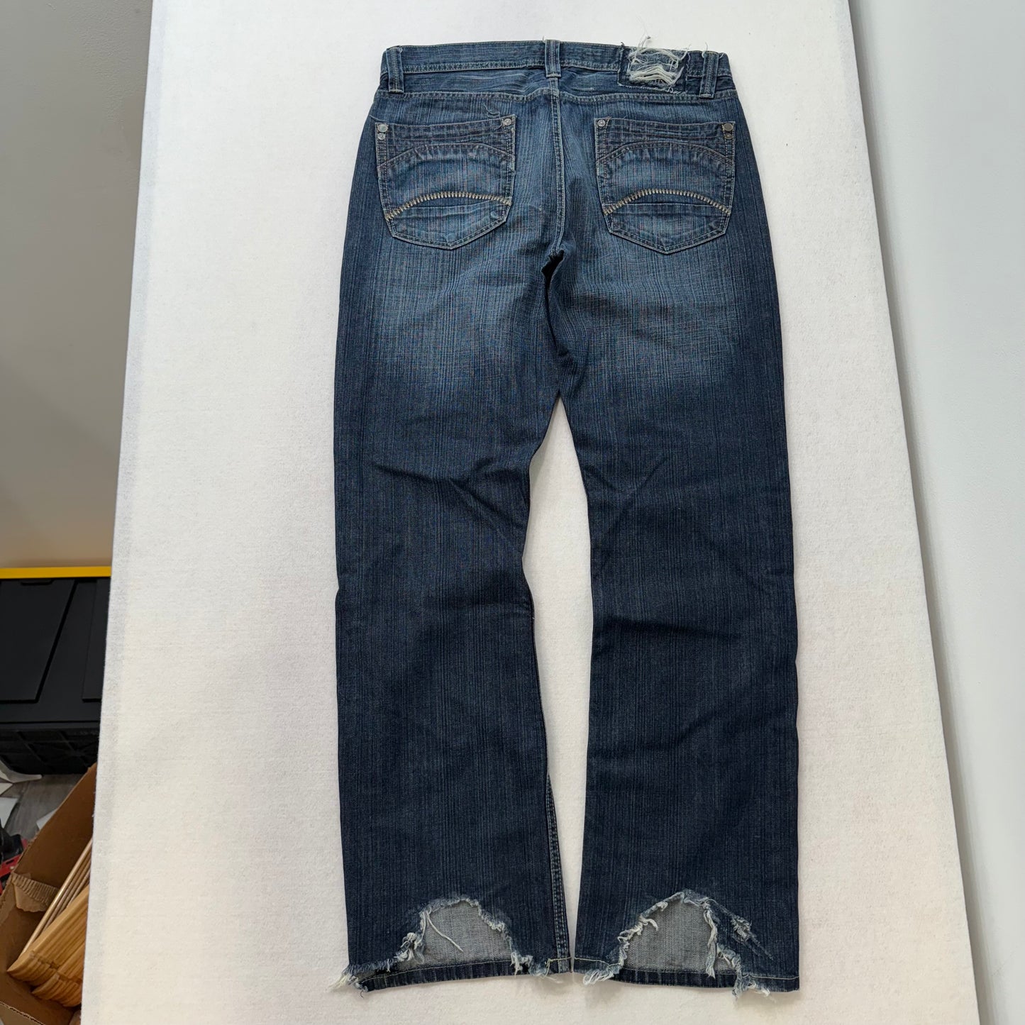 Pepe Jeans dark denim straight leg vintage-style cotton jeans size 36x33 - Clean Curriculums 