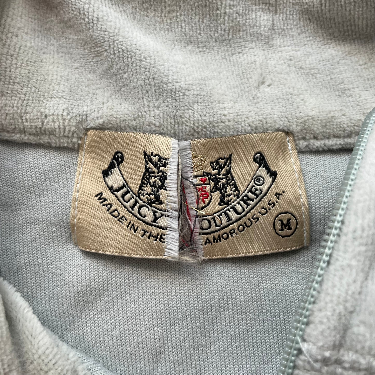 2003 Vintage Juicy Couture Women's Mint Velour Full Zip Track Jacket Y2k Size M