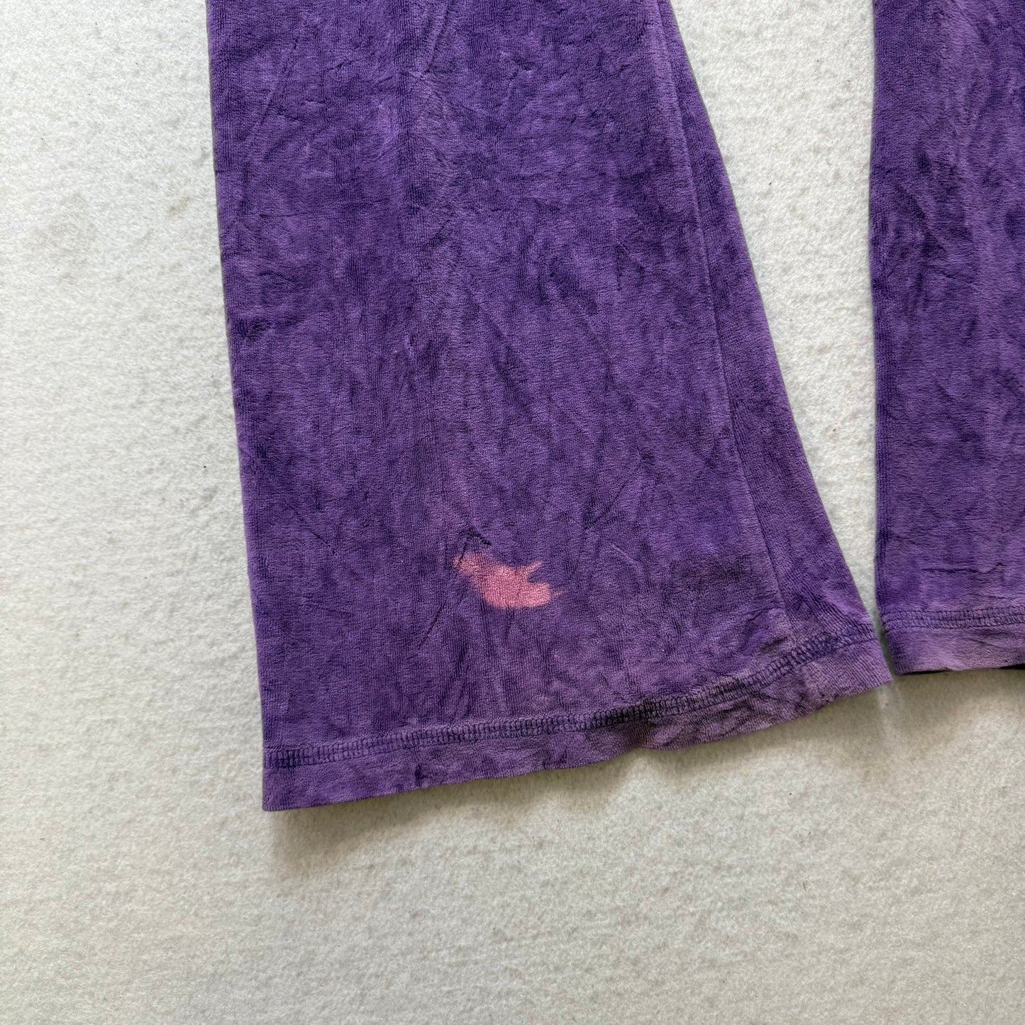 Juicy Couture Women's Amethyst Velour Flared Track Pant Loungewear Logo Size XL