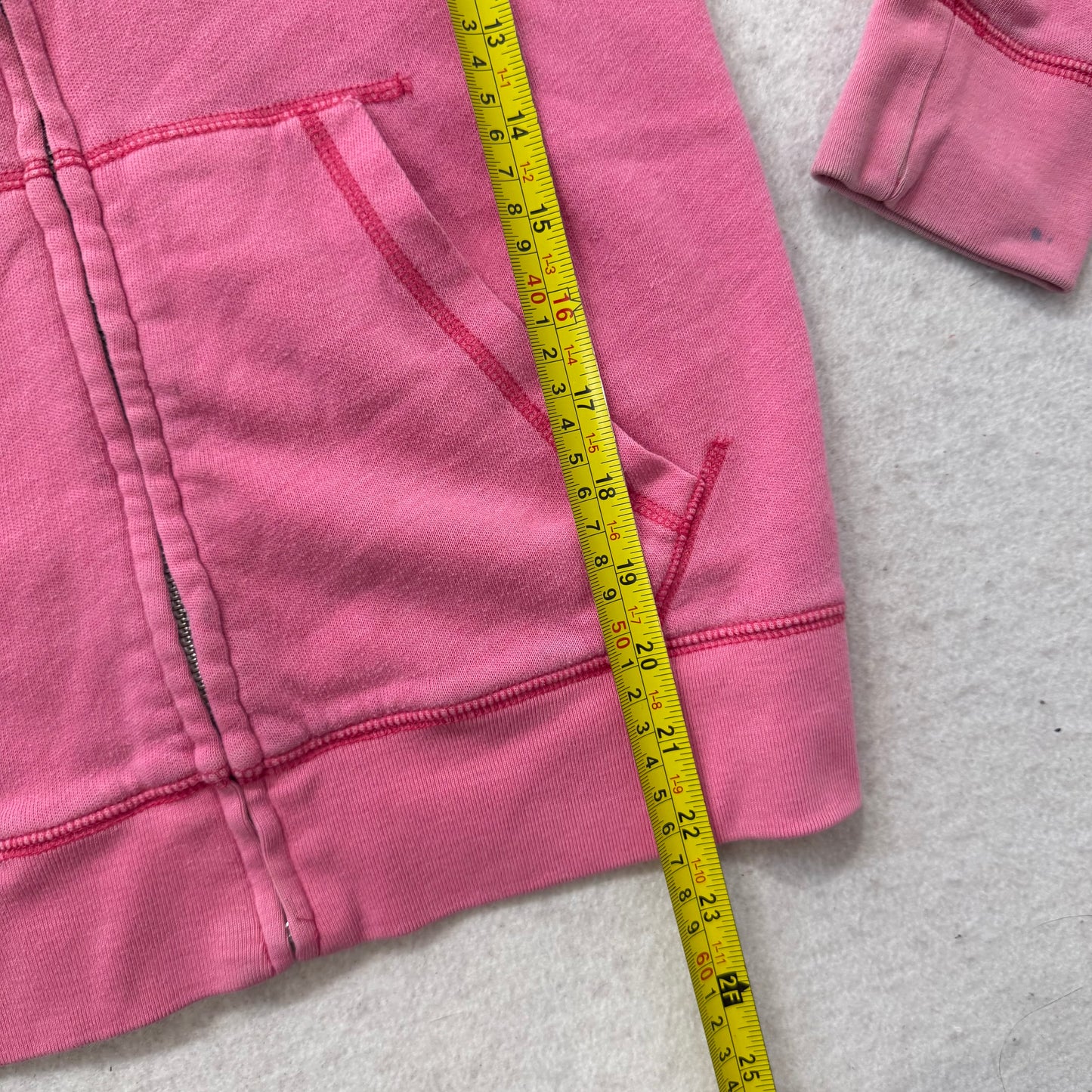PINK Victoria's Secret Women's Pink Zip-Up Hoodie Long Sleeves Dog Logo Size S