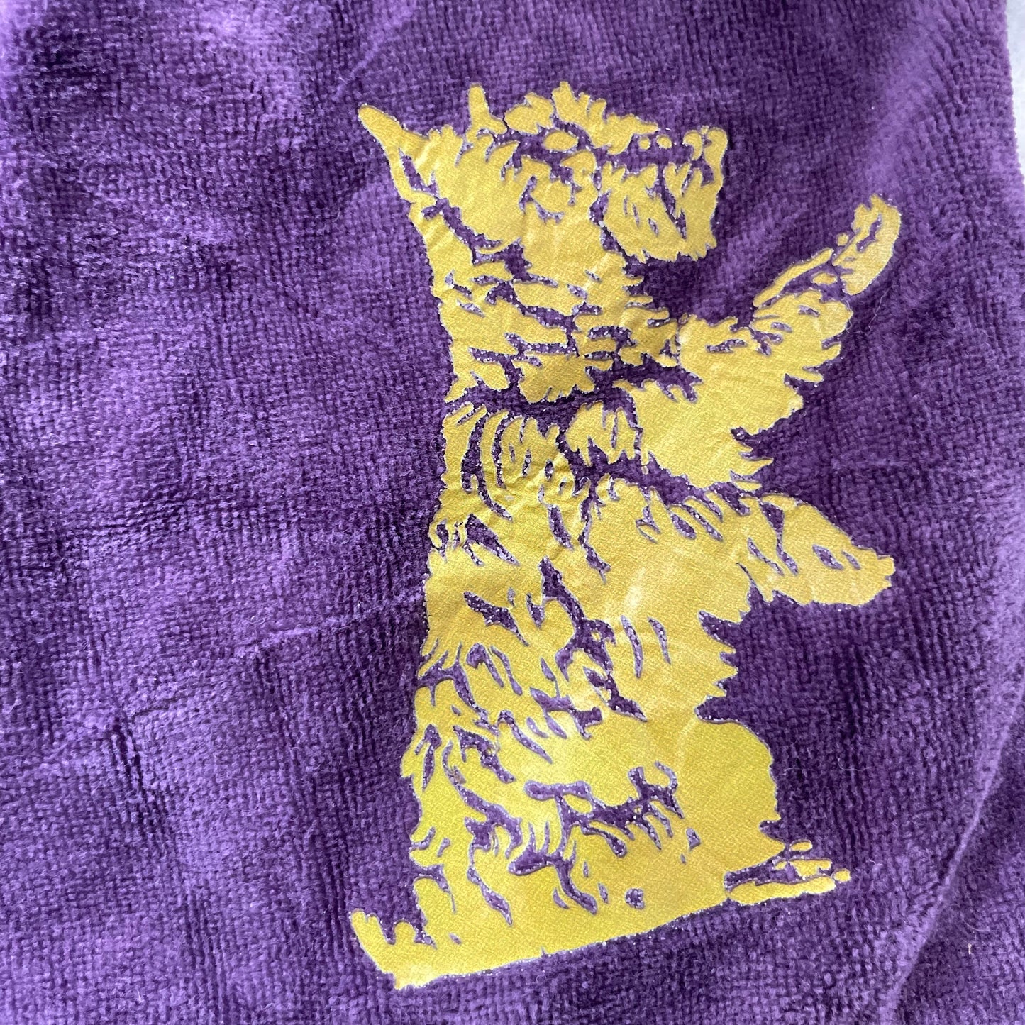 Vintage Juicy Couture Women's Deep Purple Velour Hoodie Scottie Dog Logo Size L