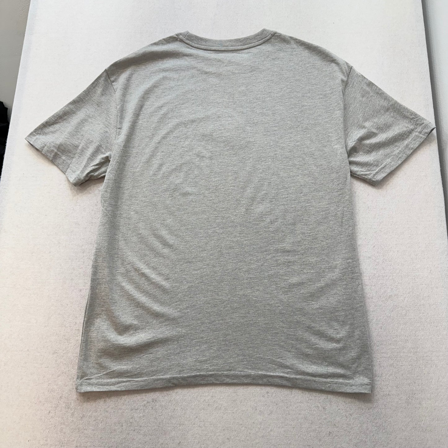 ED HARDY GOLD EMBROIDERED LOGO GRAY TEE
