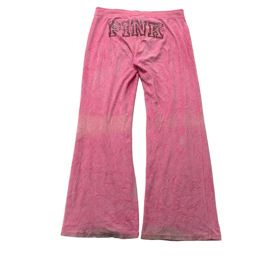 Vintage Victoria’s Secret Pink velour-style logo flare pants size L