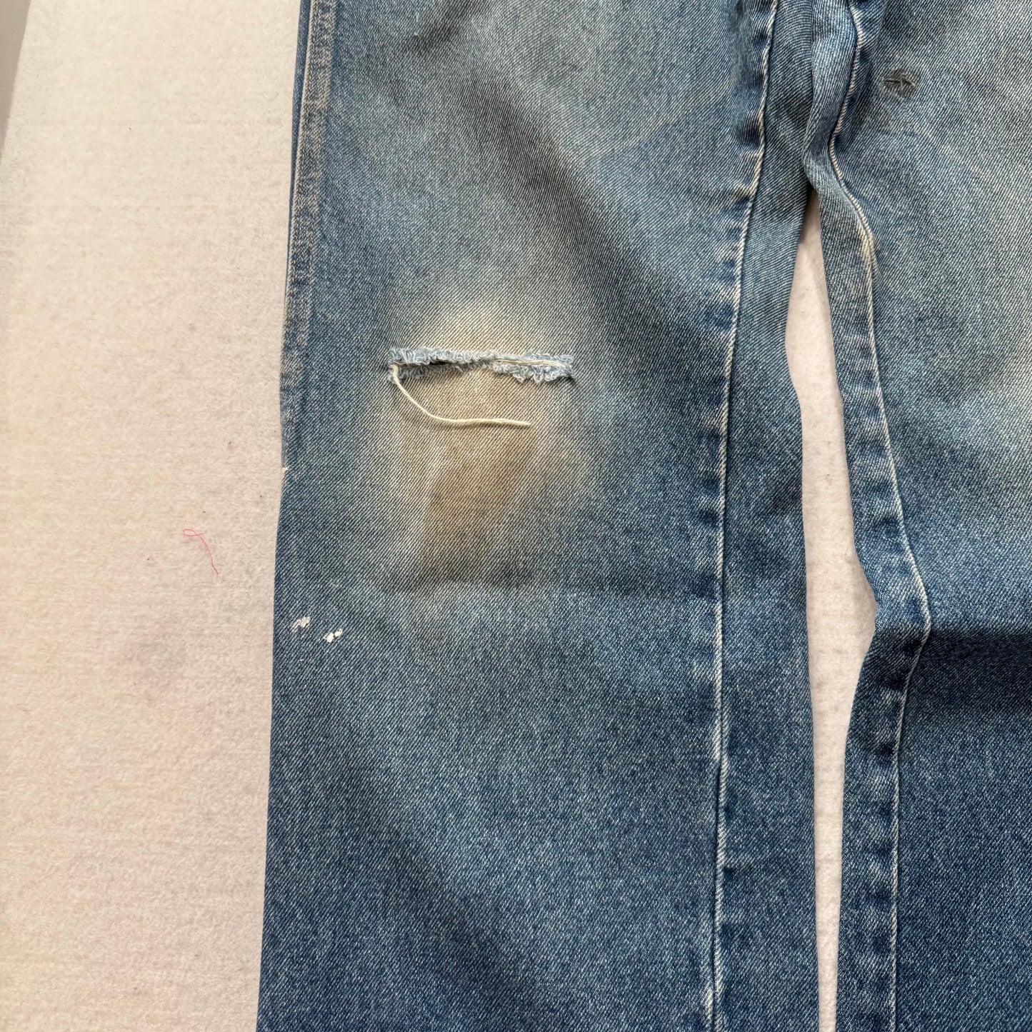 Wrangler Men's Blue Riggs Workwear Carpenter Denim Jeans Medium Wash Size 30