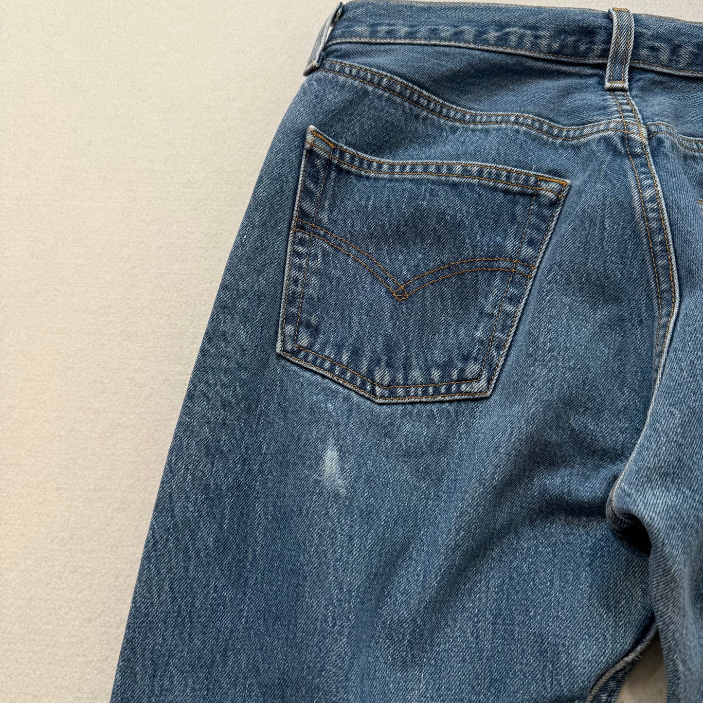 Levi's Strauss & Co. 501XX Men's Blue Straight Denim Jeans Button-Fly Size 30x38