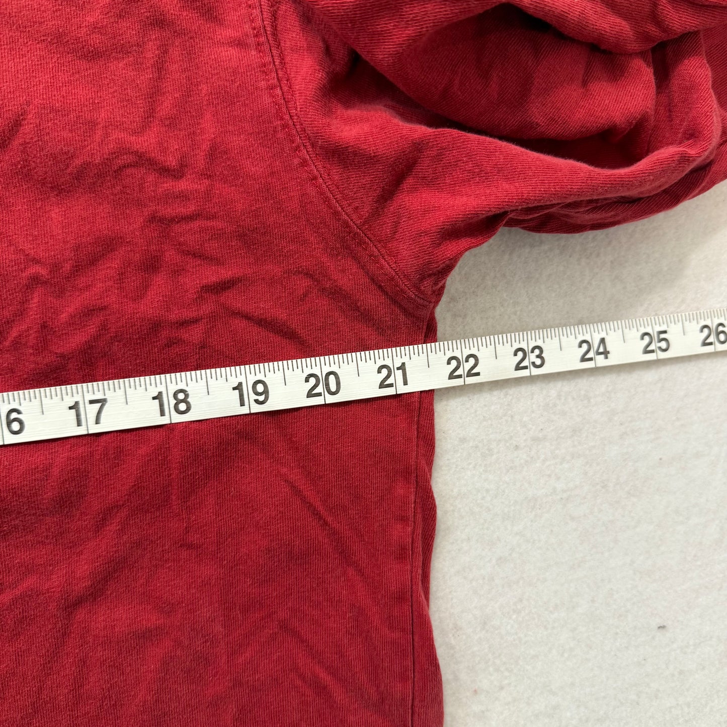 Abercrombie & Fitch Red AF92 Snowmobile Marathon Long Sleeve T-Shirt Size S