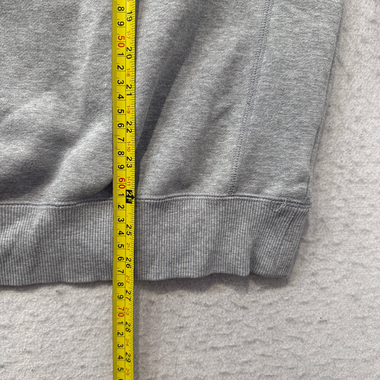 Adidas Mens Grey Pullover Crewneck Sweatshirt Embroidered Trefoil Classic Size L