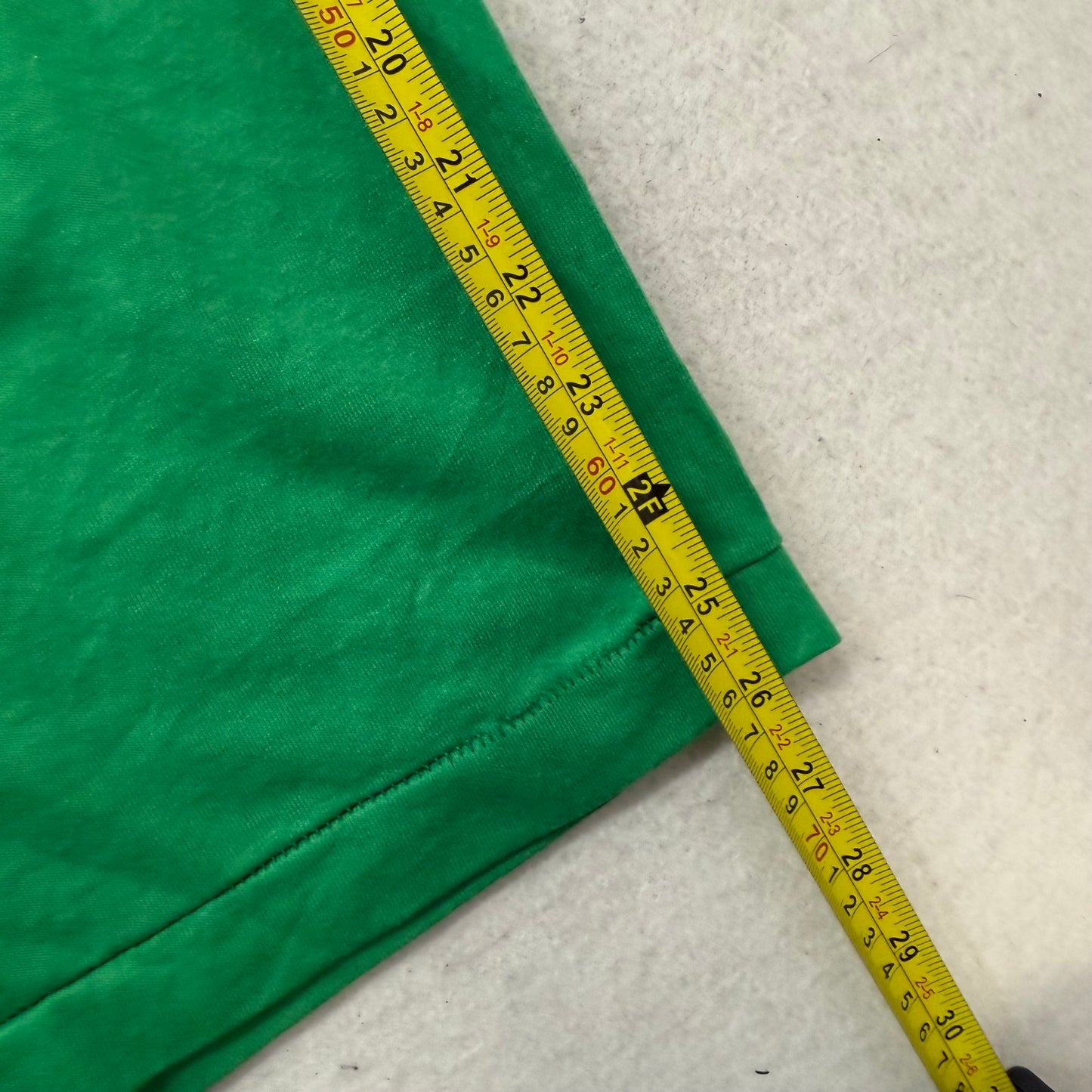 Fruit of the Loom Men's Kelly Green Cotton T-Shirt Short Sleeves Graphic Size M
