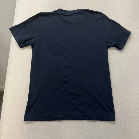 Southpole Premium Men's Blue Biker Skull Motor Lab Graphic T-Shirt Casual Size M