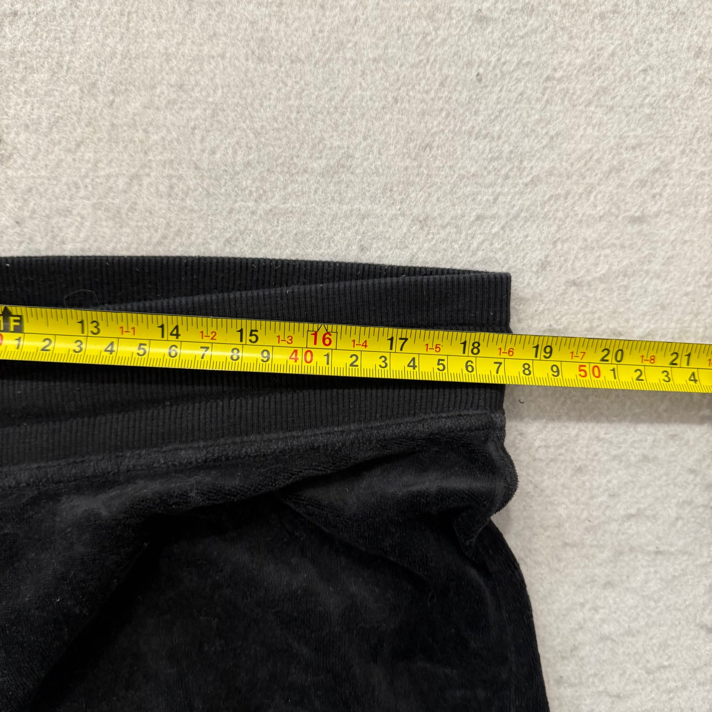 Vintage Juicy Couture Women Black Velour Flared Leg Track Pant Loungewear Size L