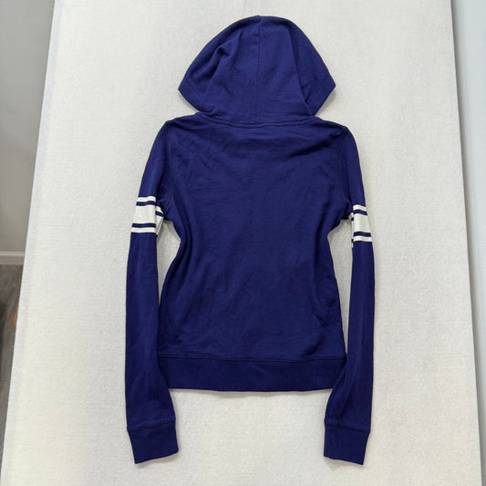 Vintage Victoria’s Secret Pink purple full zip hoodie with embroidery and zipper pockets size M