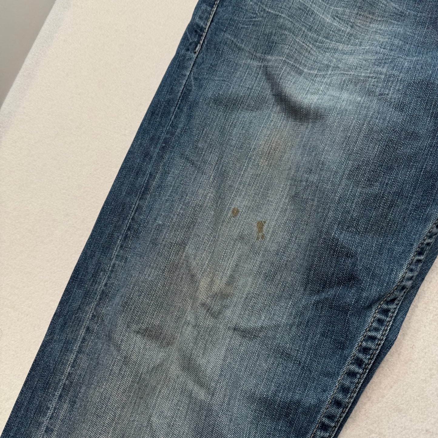 Guess Jeans Pasadena Men’s Blue Denim Jeans Straight Leg Button-Fly Size 38