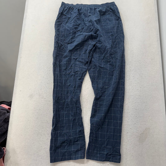 Polo Ralph Lauren Men's Blue Cotton Flannel Plaid Pajama Pants Sleepwear Size M