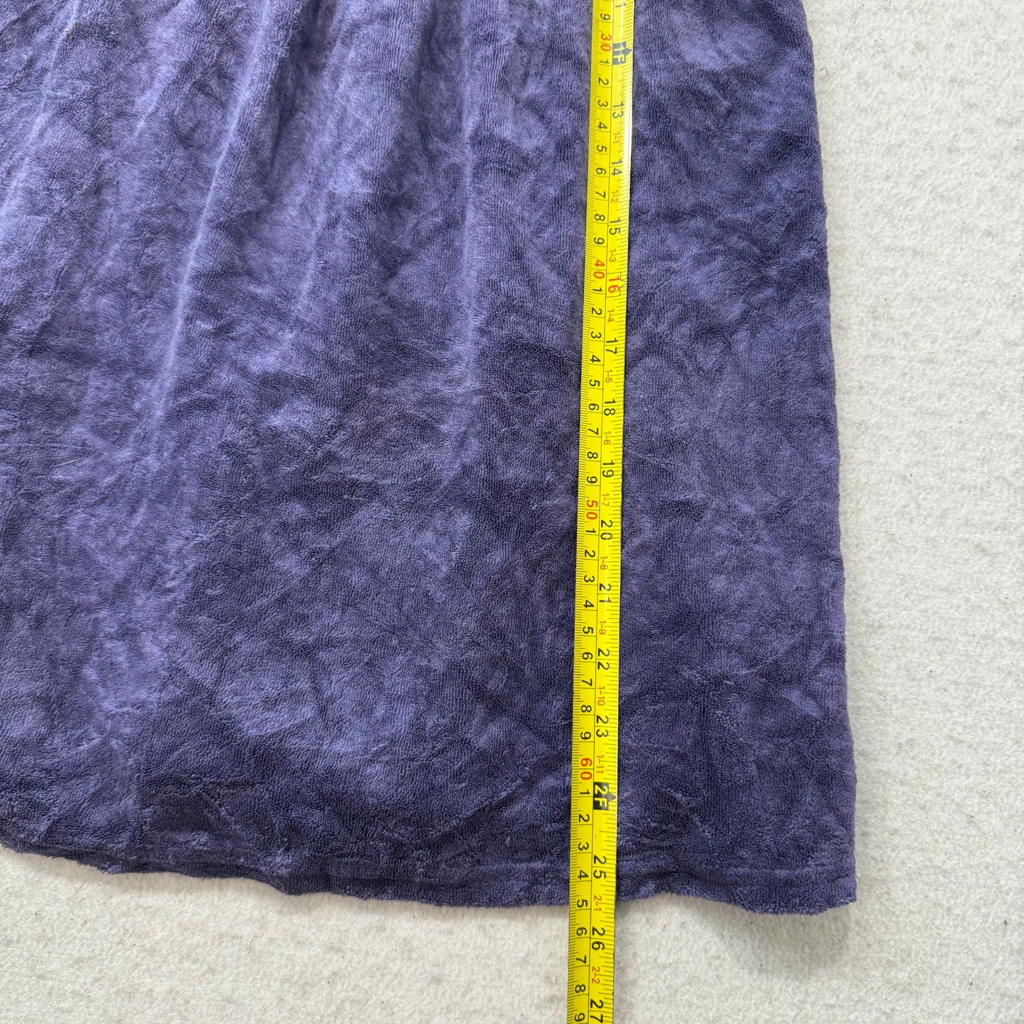 Juicy Couture Women's Navy Blue Terry Cloth Smocked Tube Dress Strapless Size M
