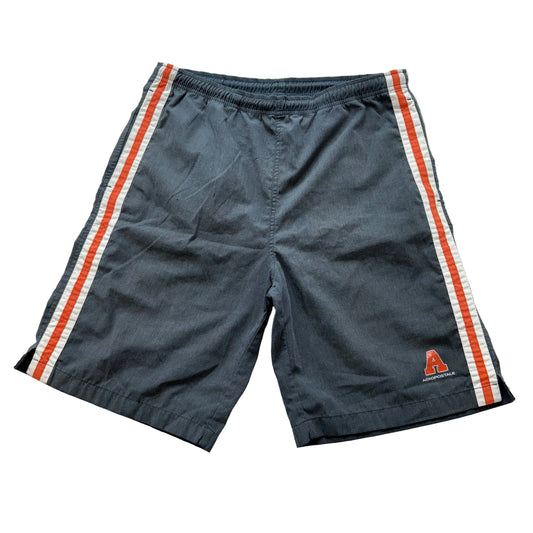 Aeropostale Men's Gray Cotton Blend Athletic Shorts Performance Y2K Logo Size M