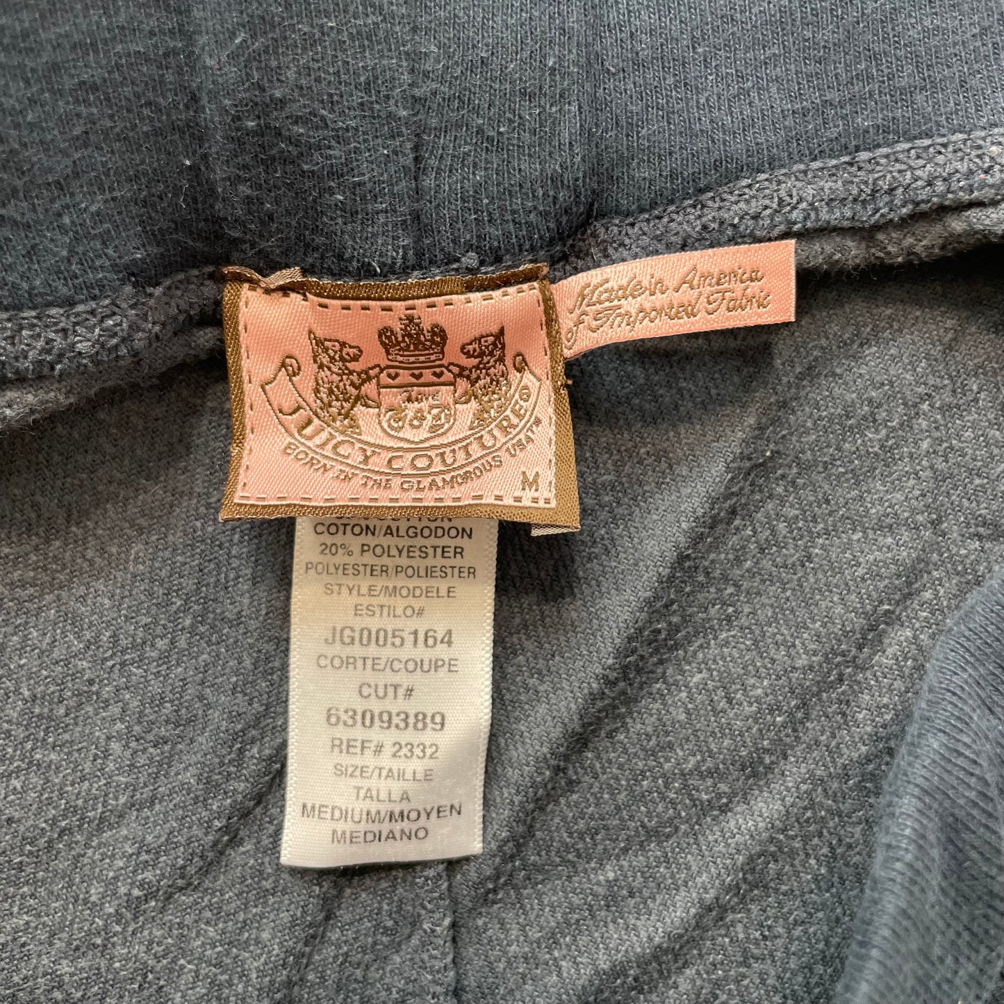 Juicy Couture Women's Navy Velour Flared Track Pant Drawstring Loungewear Size M