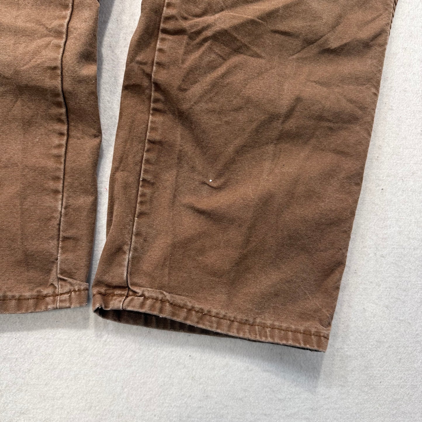 Dickies Men's Brown Straight Leg Carpenter Pants Tool Pockets Workwear Size 36