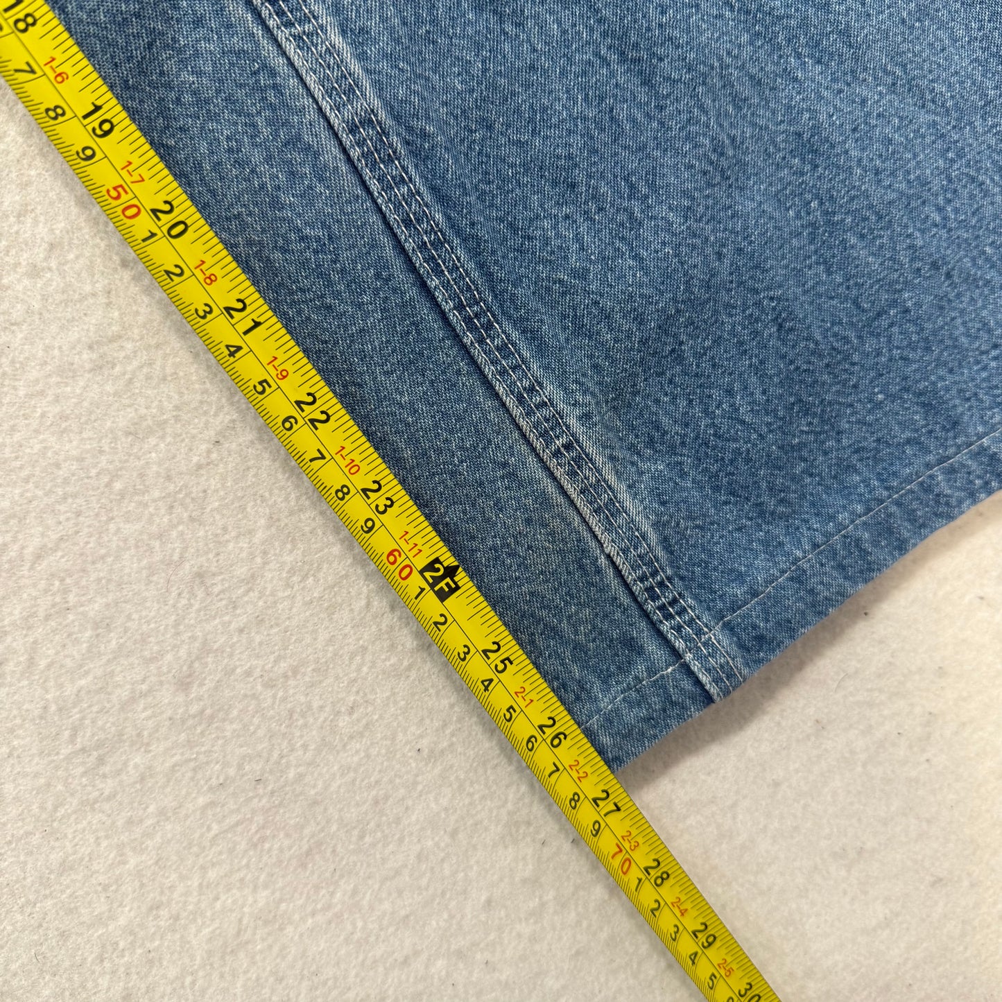 Carhartt Men's Medium Blue Denim Dungaree Fit Carpenter Jeans Workwear Waist 36